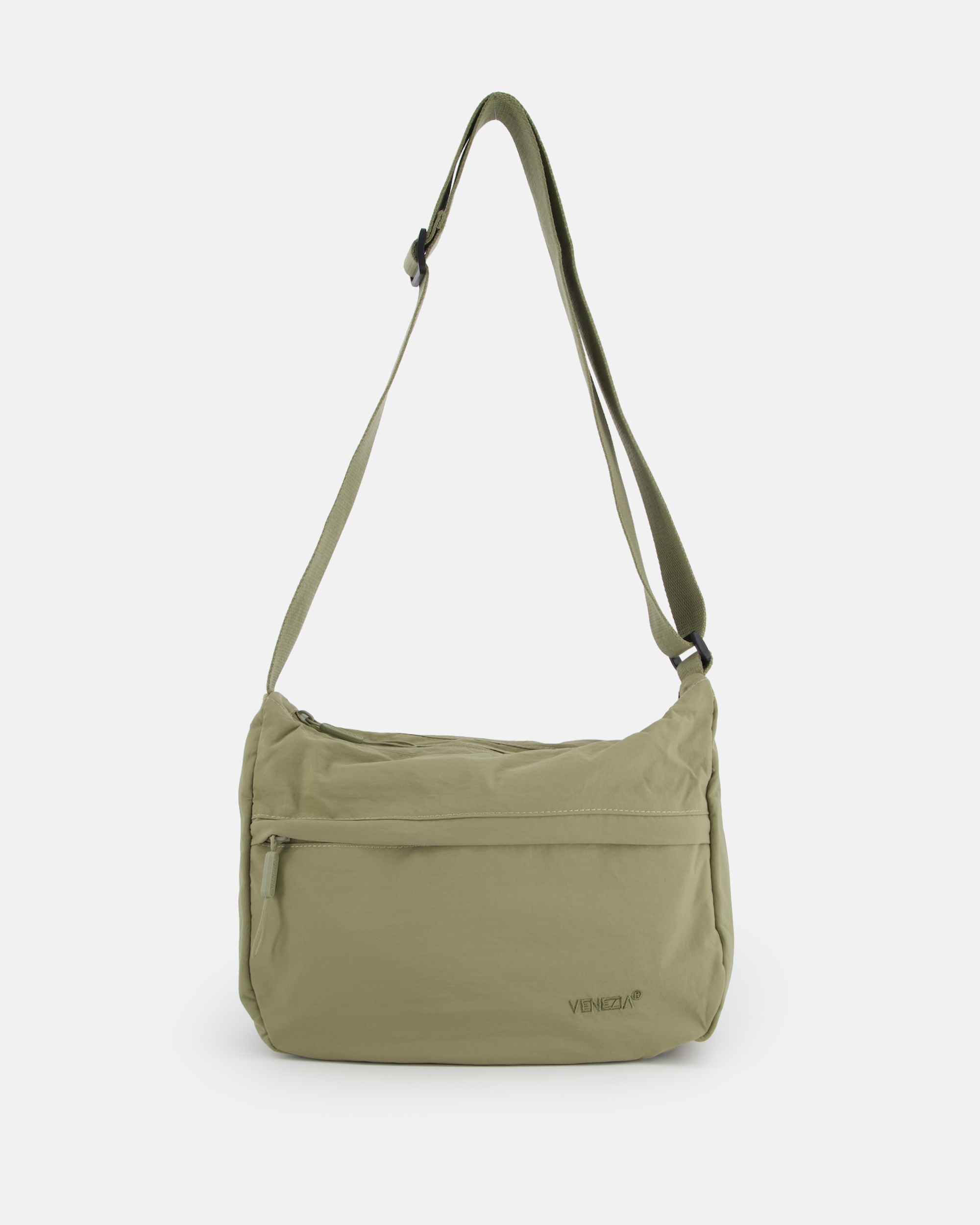 Venezia damska torebka zielona wykonana z lekkiego, wytrzymałego materiału