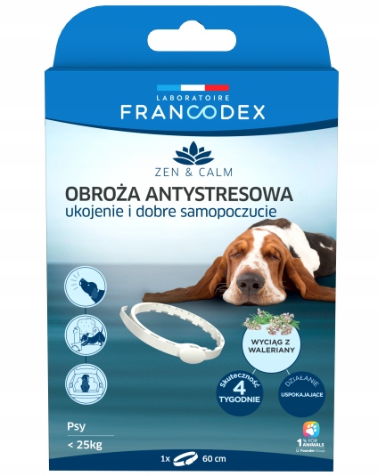

Francodex Obroża antystresowa z walerianą <25kg