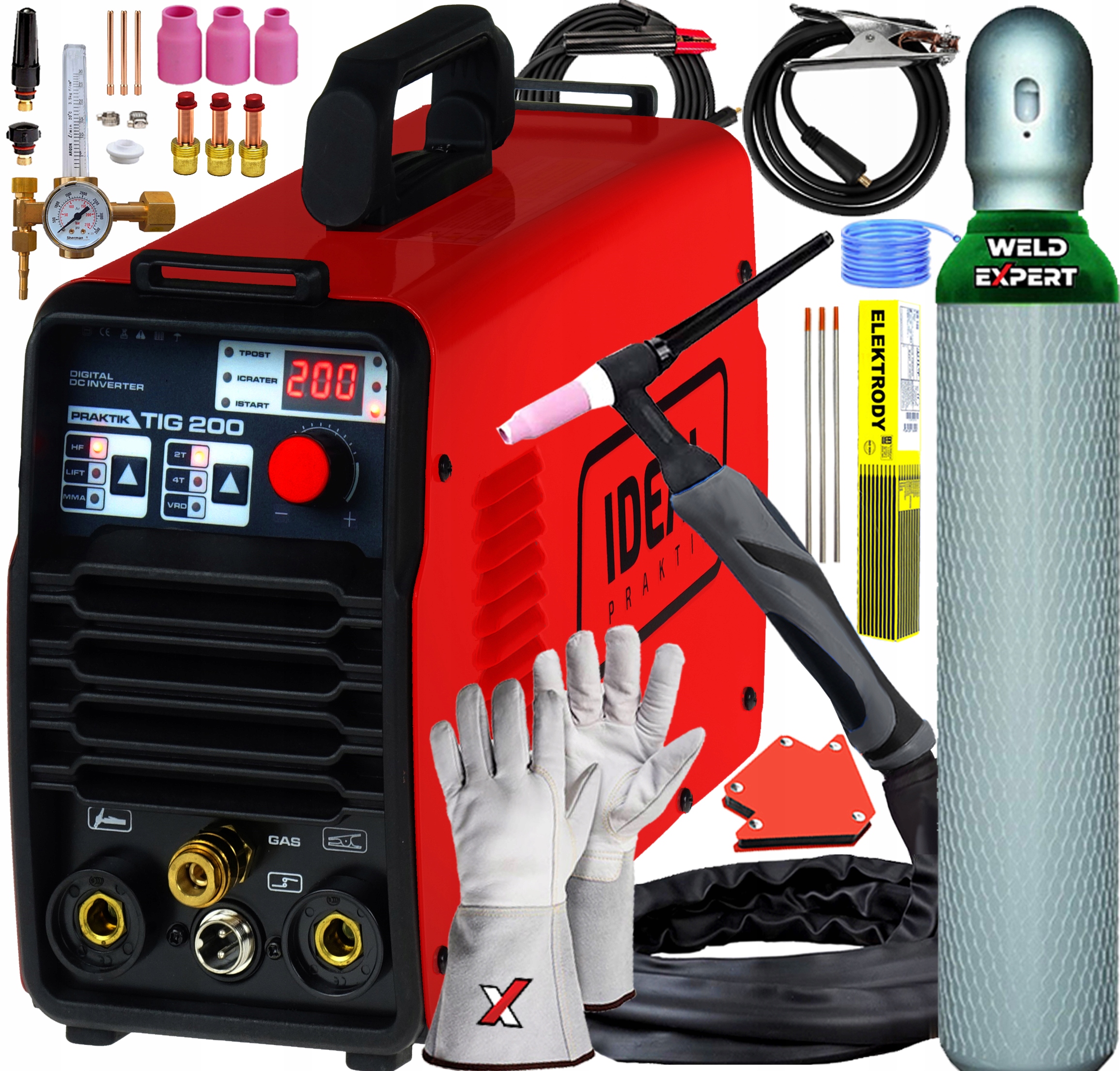 

Spawarka Inwertorowa Tig DC Ideal Praktik 200 A Hf