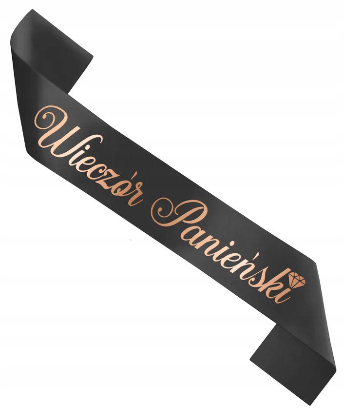 

Szarfa Wieczór Panieński czarna 160cm Rose Gold