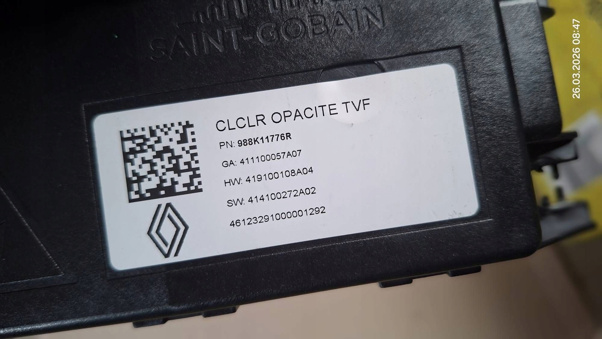 modul Schiebedach Schlauch Renault Rafale 988K11776R