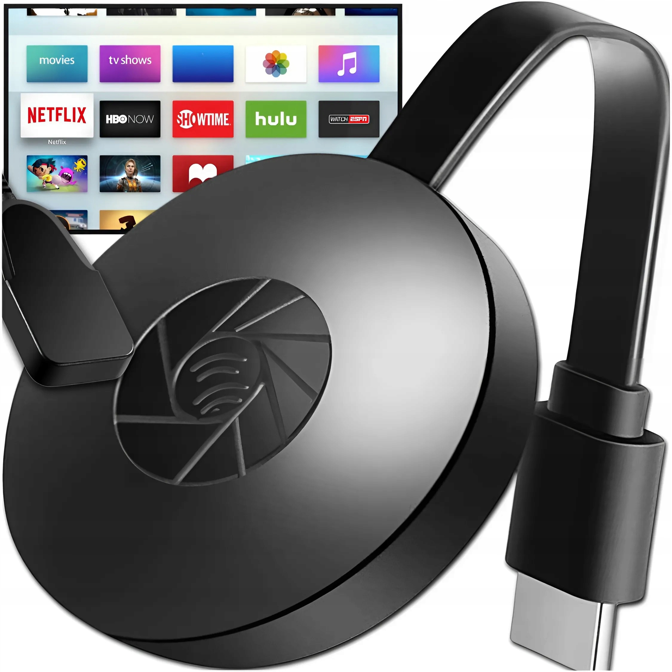 ADAPTER HDMI WIFI FULL HD BEZPRZEWODOWY MIRRORSCREEN 2W1 CHROMECAST USB-C