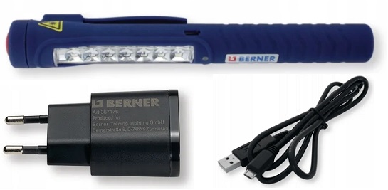 BERNER LATARKA WARSZTATOWA LED PEN LIGHT ŁADOWARKA
