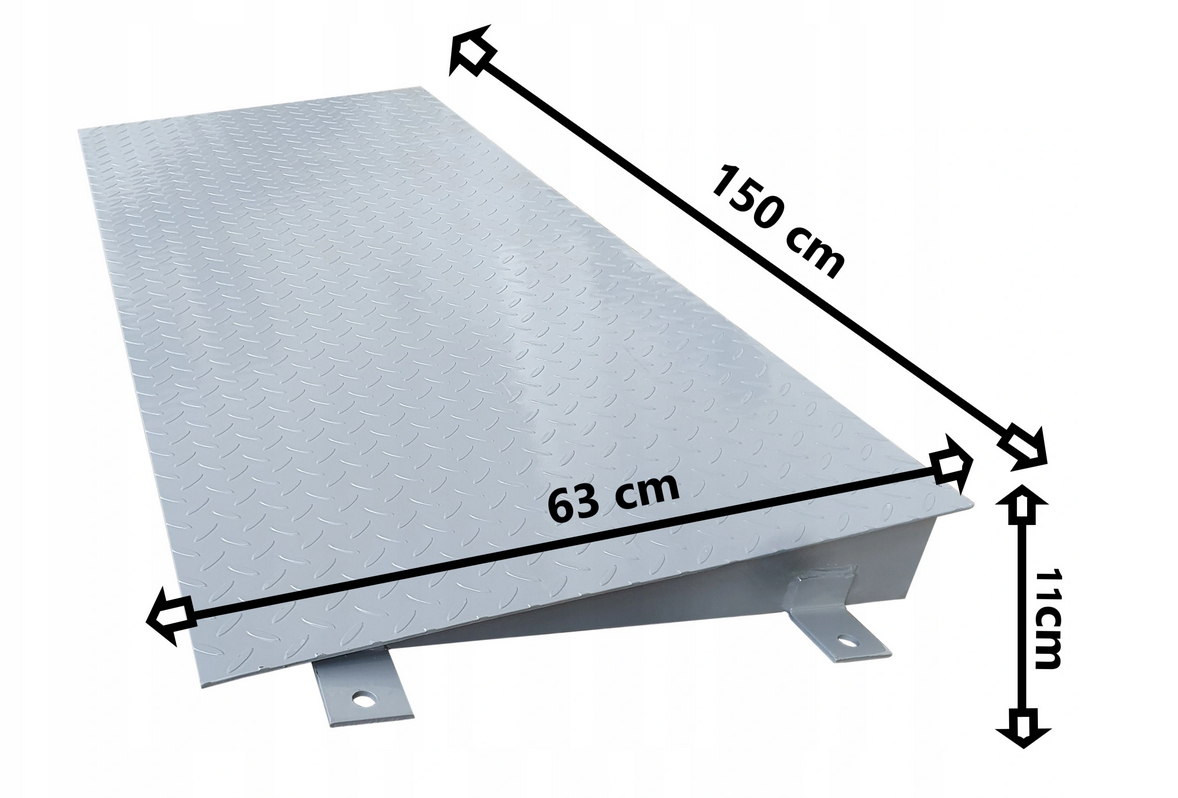 Nájezdová Rampa Pro Plošinovou Váhu 150 cm Nájezd Pro Paletový Vozík Vag