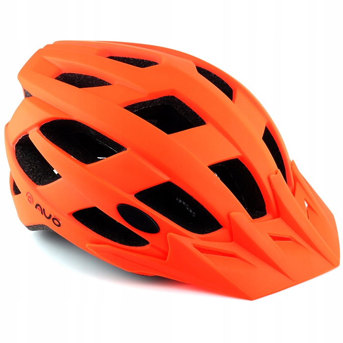 Cyklistická helma oranžová fluo AVO-24 Vel L (58-61 cm)