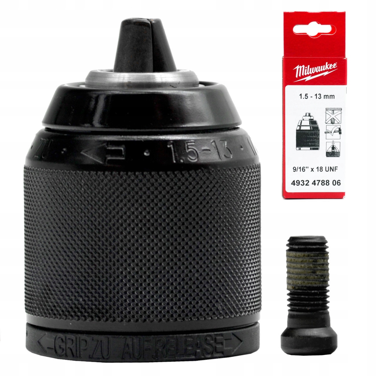 Uchwyt wiertarski samozaciskowy z Fixtec 9/16" x 18 Milwaukee 4932478806