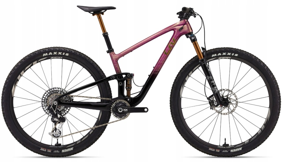 Horský Mtb Full kolo 29” Carbon Giant Liv Pique Advanced Mulberry Glitter