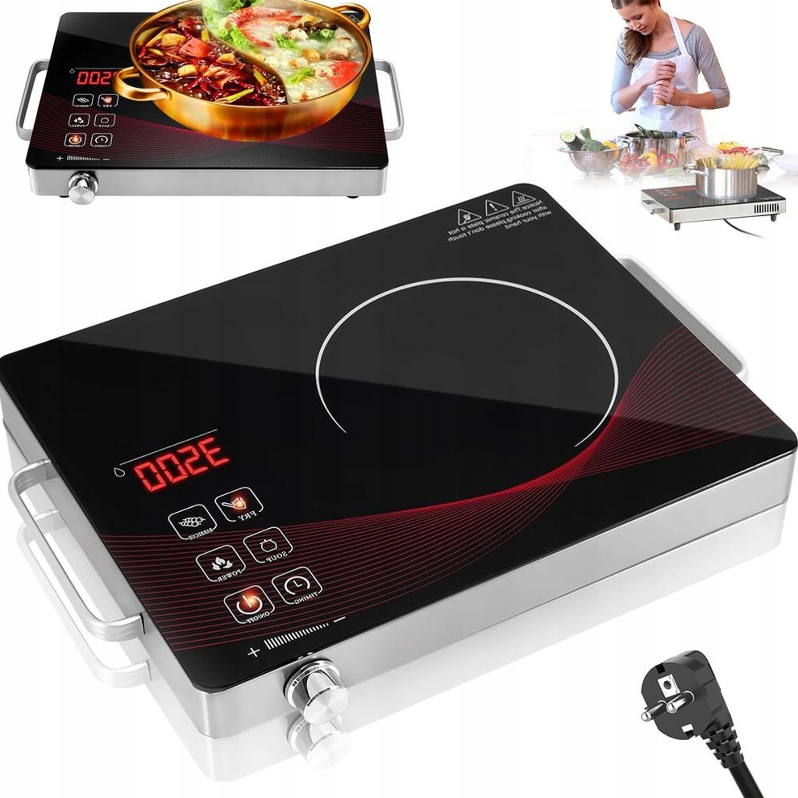 Płyta Indukcyjna Z Wentylatorem I Ochroną Termiczną