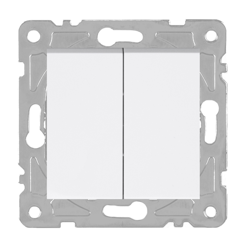

Włącznik podwójny, biały, Quad Electromalt
