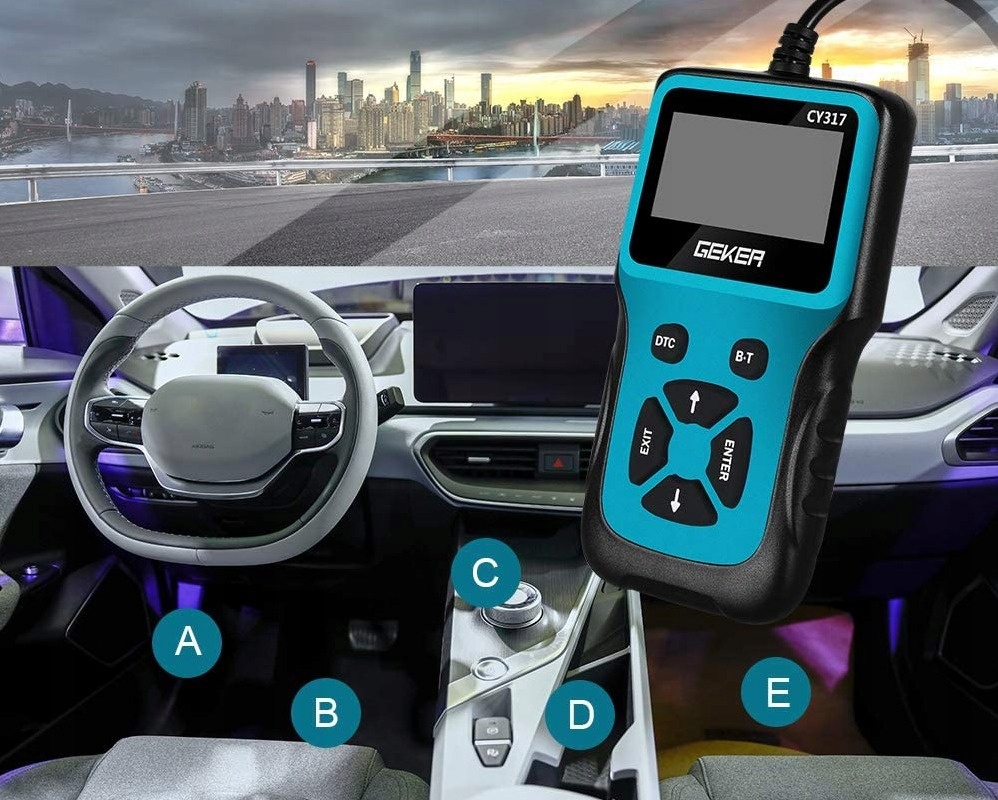 INTERFEJS DIAGNOSTYCZNY TESTER OBD II SKANER Marka Geker