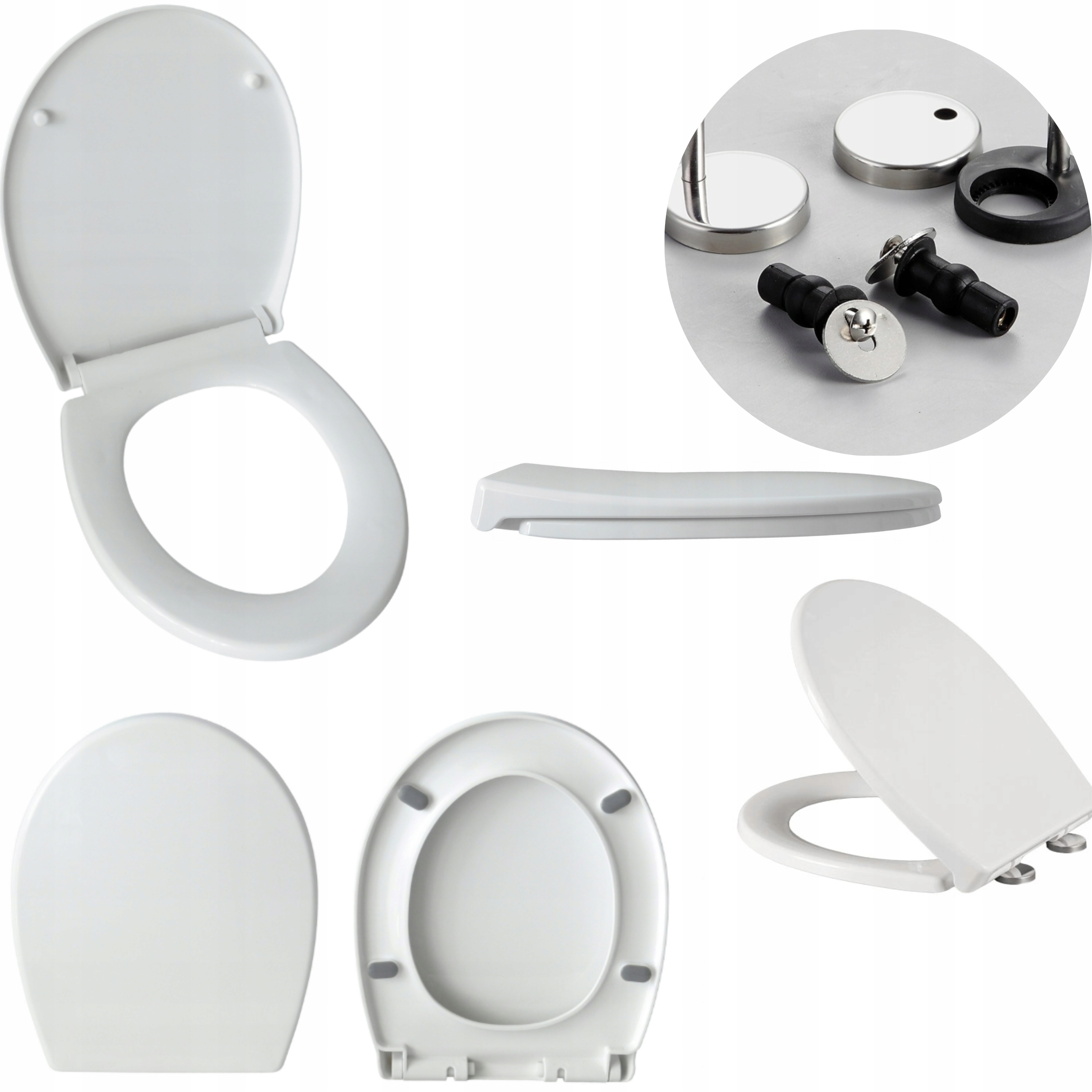 Wc Sedátko S Pozvolným Sklápěním, Tvrdé, Odnímatelné