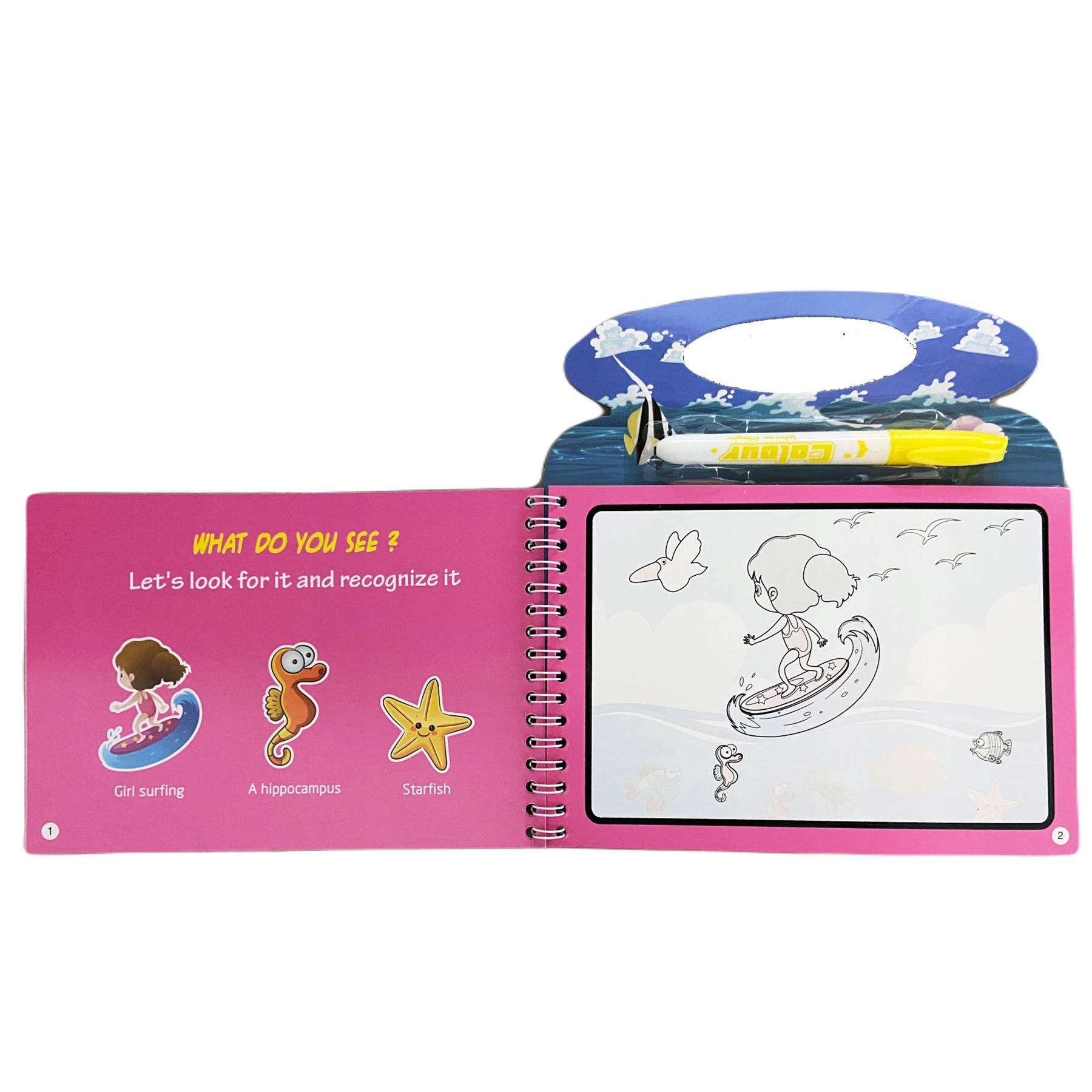 KOLOROWANKA WODNA + MAGICZNY FLAMASTER HELLO KITY Kod producenta BH3-02