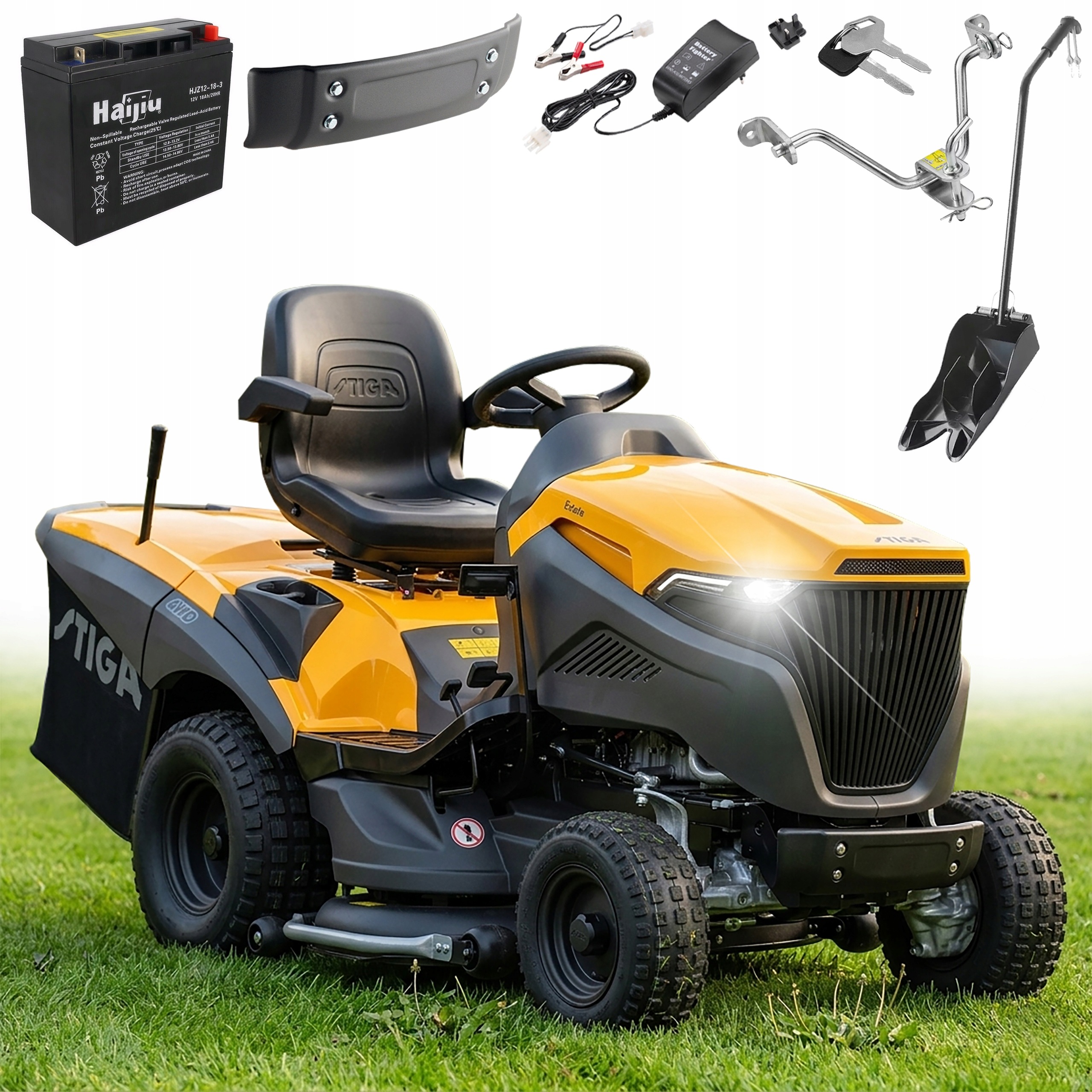 Traktor Kosiarka Stiga Estate 9102 Wx Napęd 4WD Automat Honda V-twin 22 Km