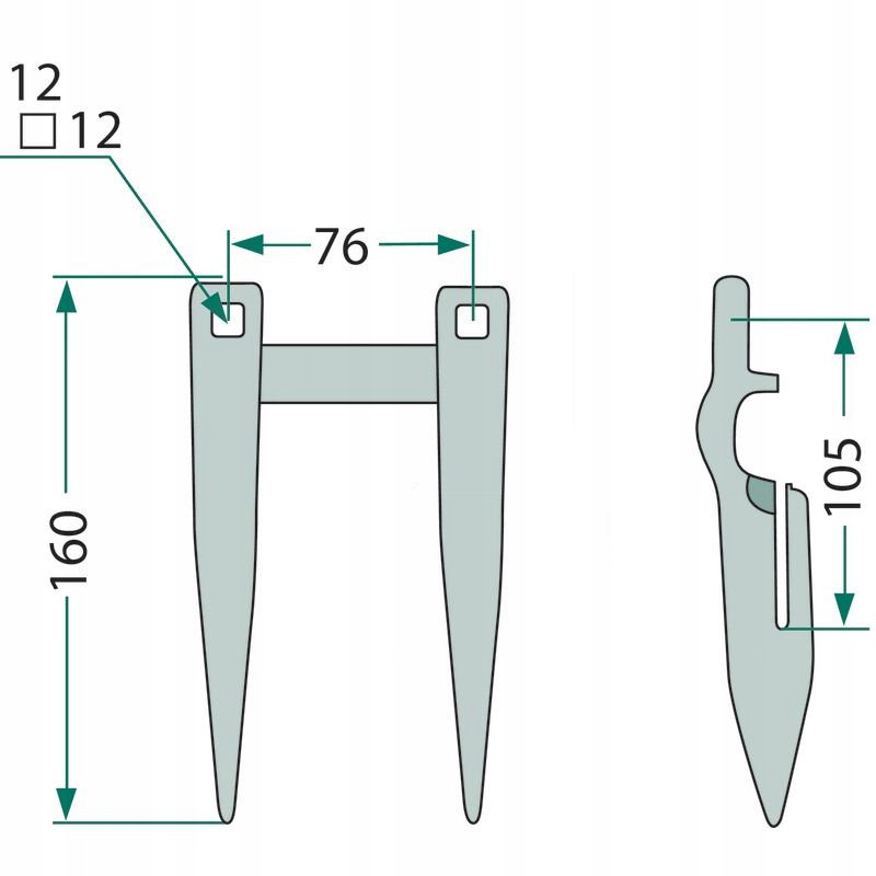 Bagnet podwójny 525301896130 GRANIT Numer katalogowy części 525301896130
