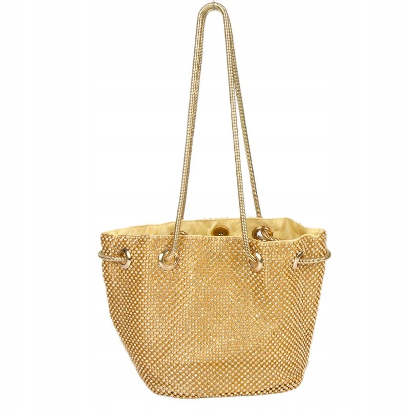 Zlatá Vizitková Taška S Zirkony T02