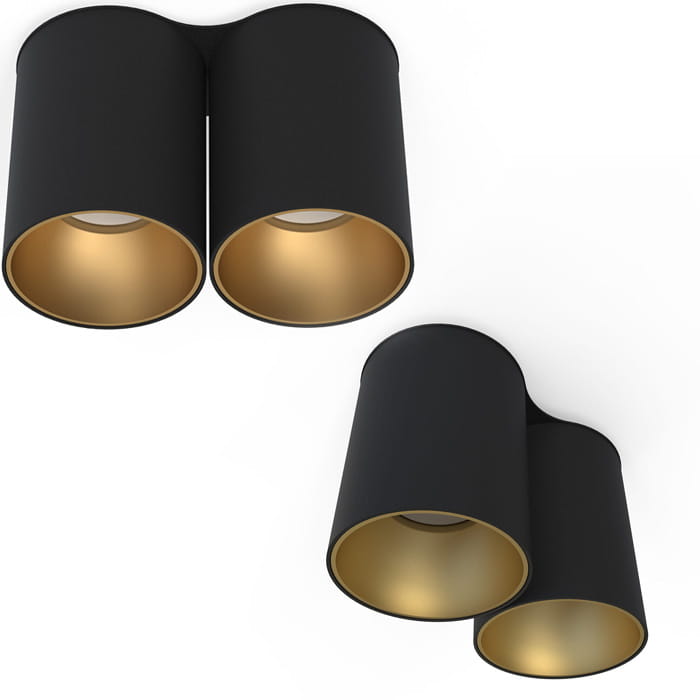 Nowodvorski Spot dvojitý stropní černý Eye 8087