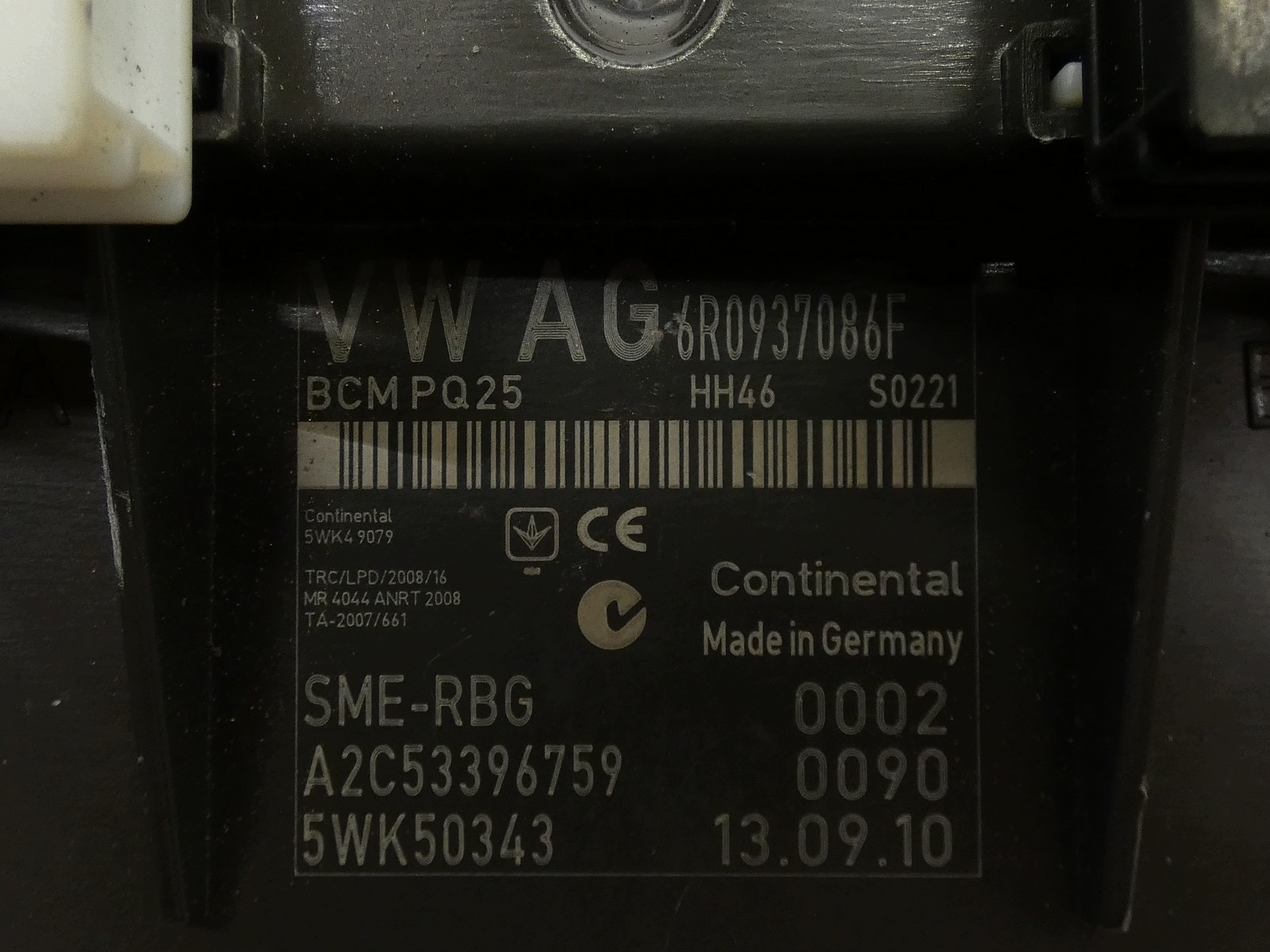 module control unit KOMFORTU BCM AUDI VW SKODA SEAT 6R0937086F