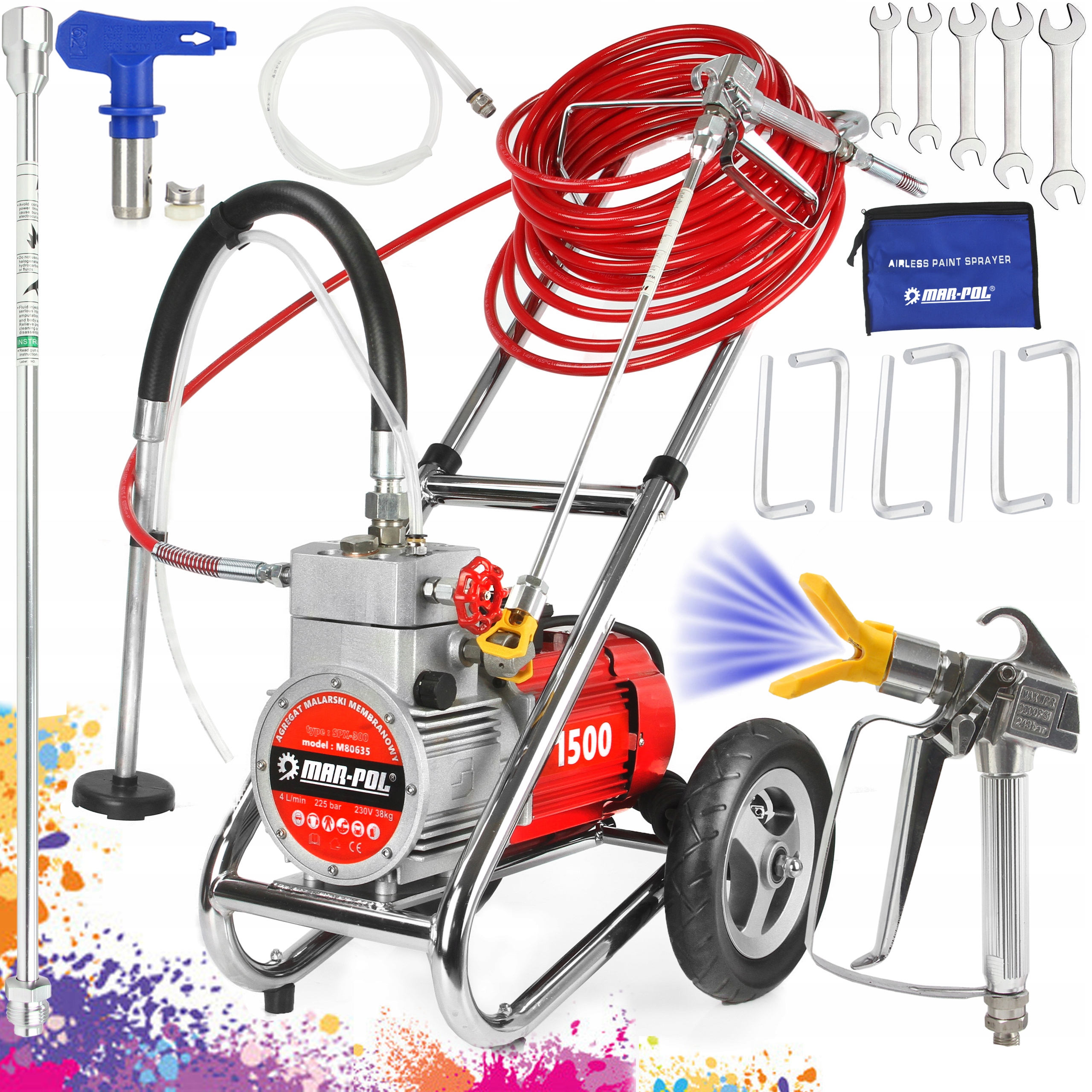 

Agregat Malarski Membranowy 1500W 225B Profesjonal
