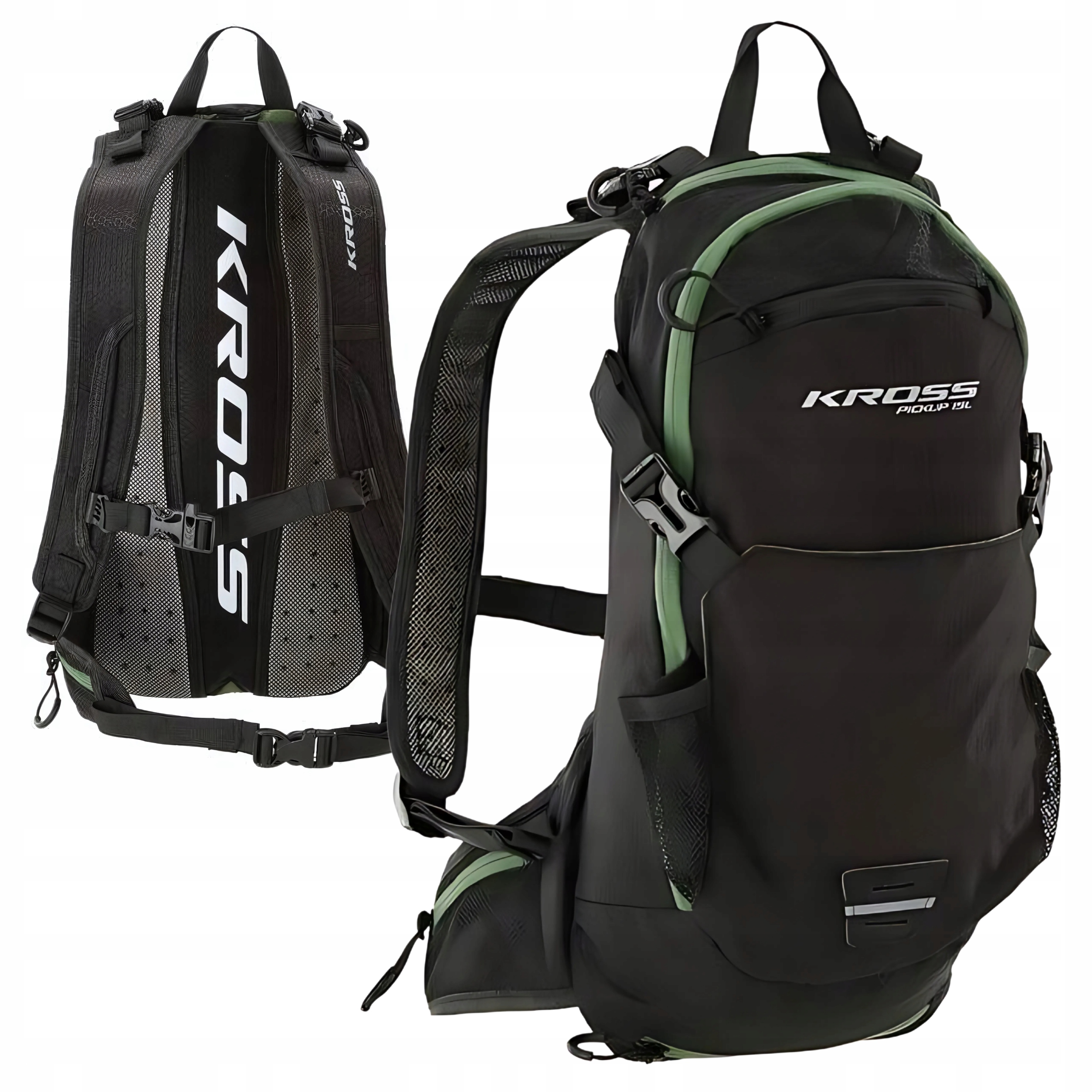 Batoh Kross Pickup 15 l černý-zelený