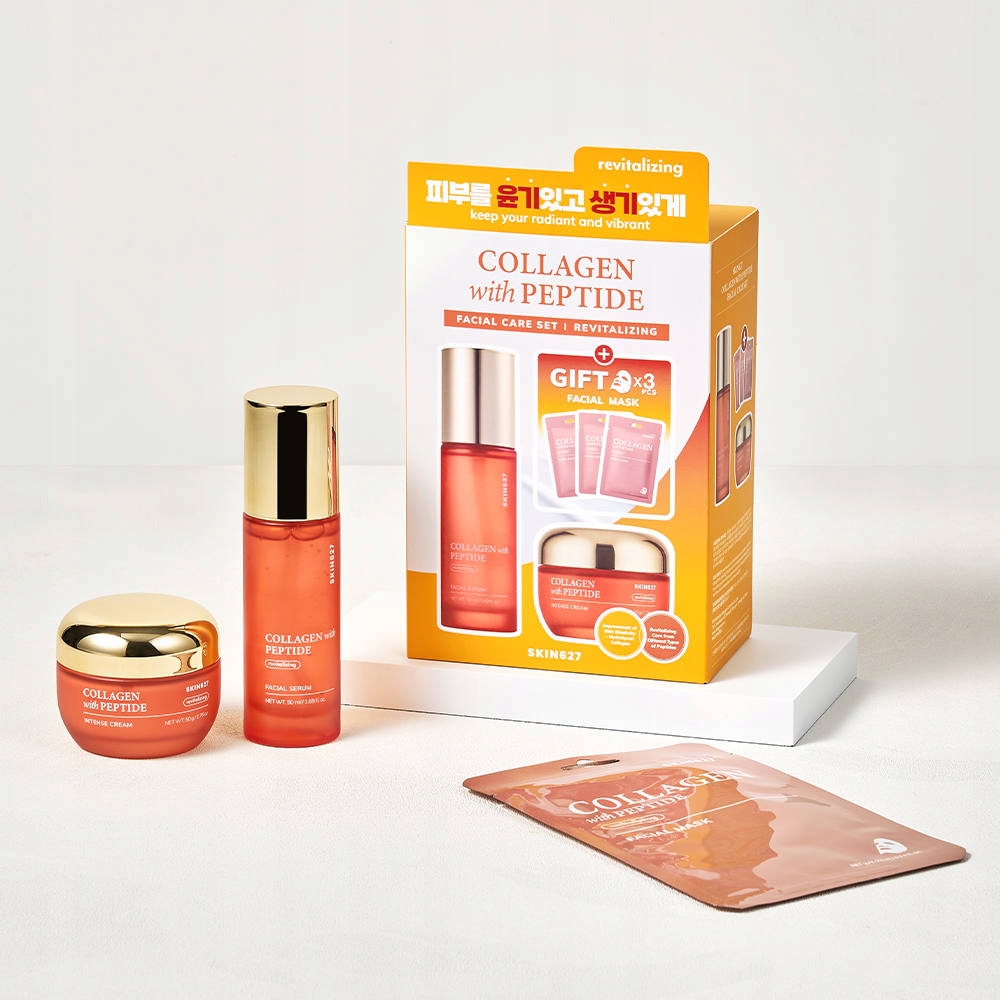 Protivráskový set na obličej SKIN627 Collagen with Peptide, 3 x 22