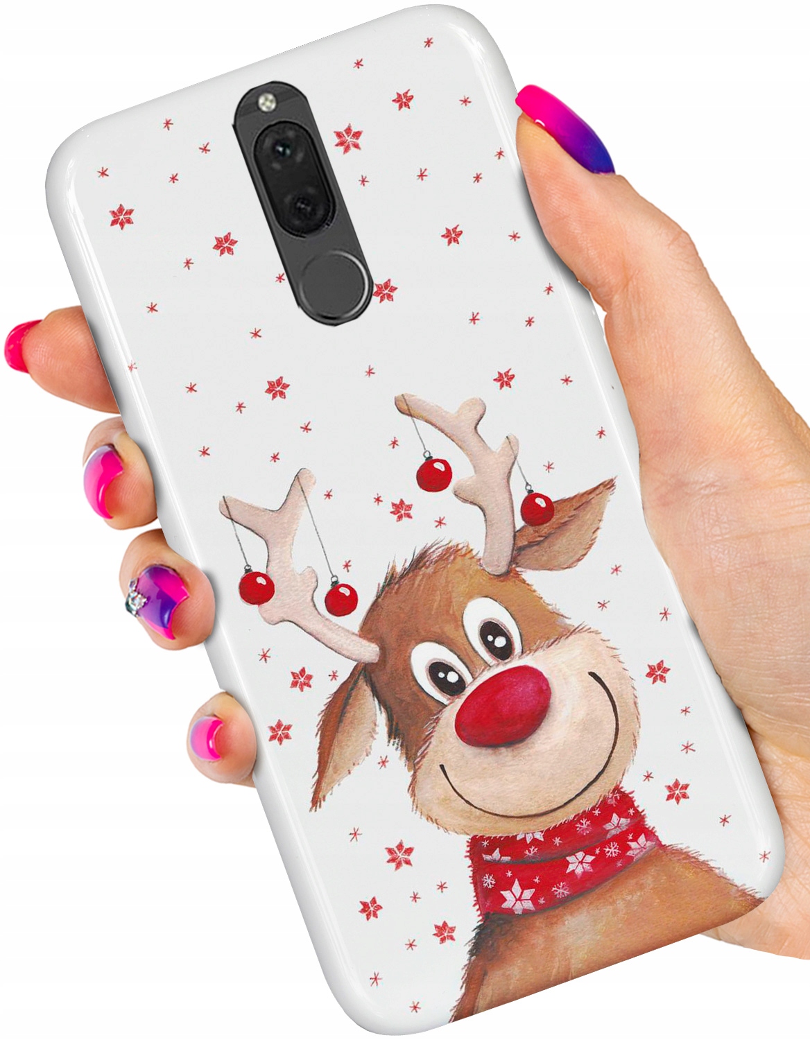 

Etui Świąteczne Case do Huawei Mate 10 Lite +szkło