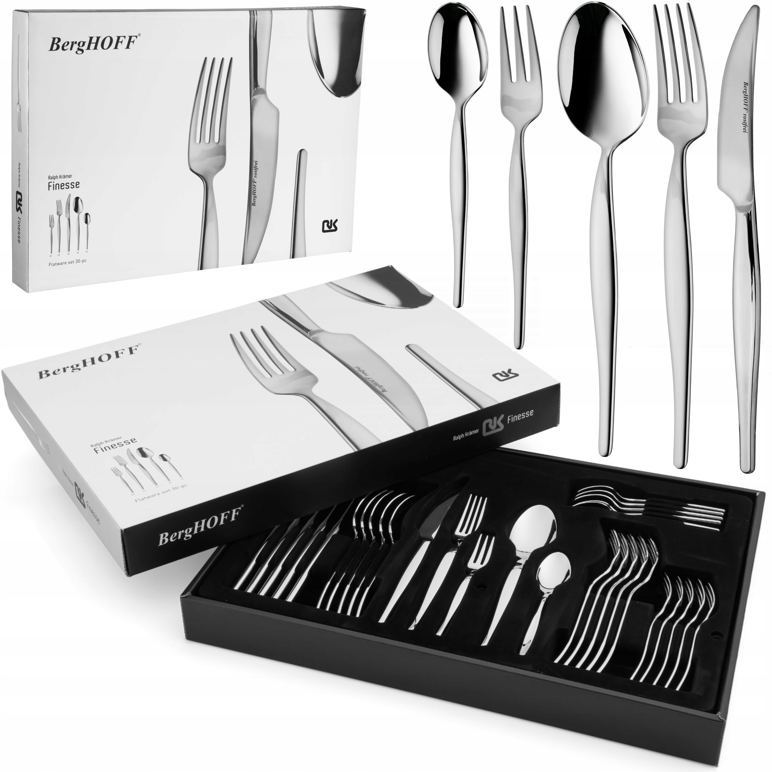 

BergHOFF Komplet Zestaw Sztućców Ze Stali 30 El