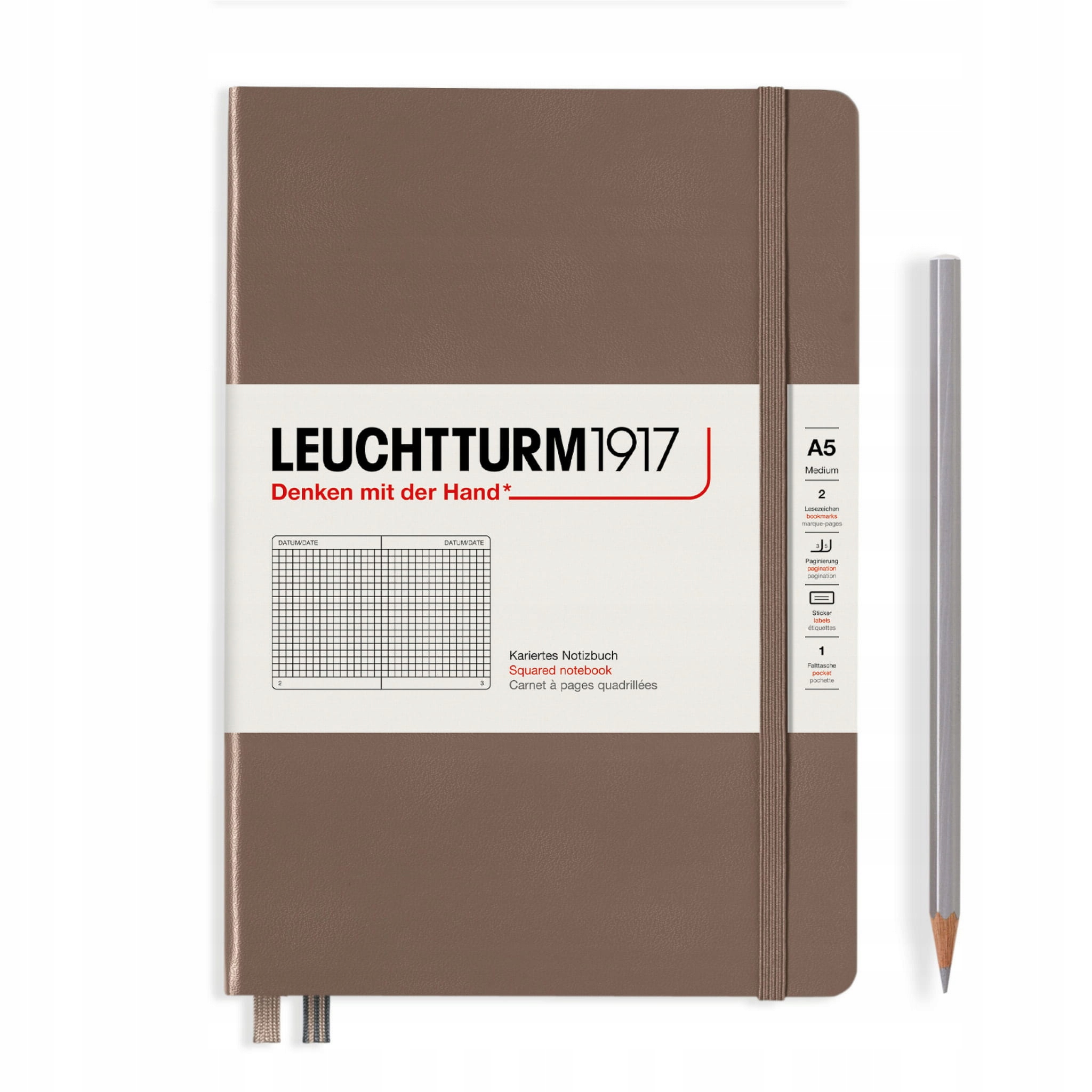 Notatnik Leuchtturm1917 Medium A5, Kratka, Warm Earth