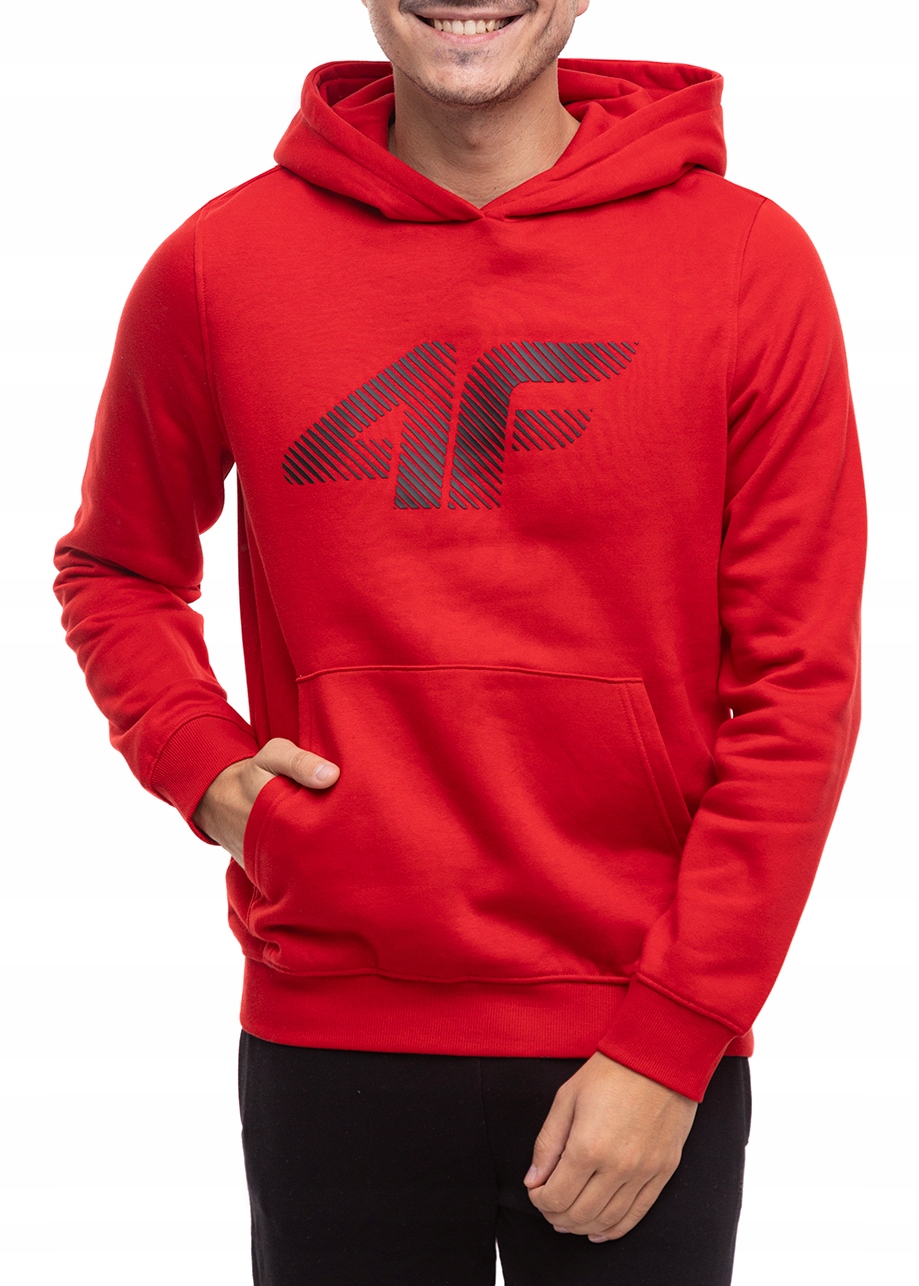 Pánská Mikina Hoodie 4F Sportovní tepláková s kapucí Bavlněná vel XXL