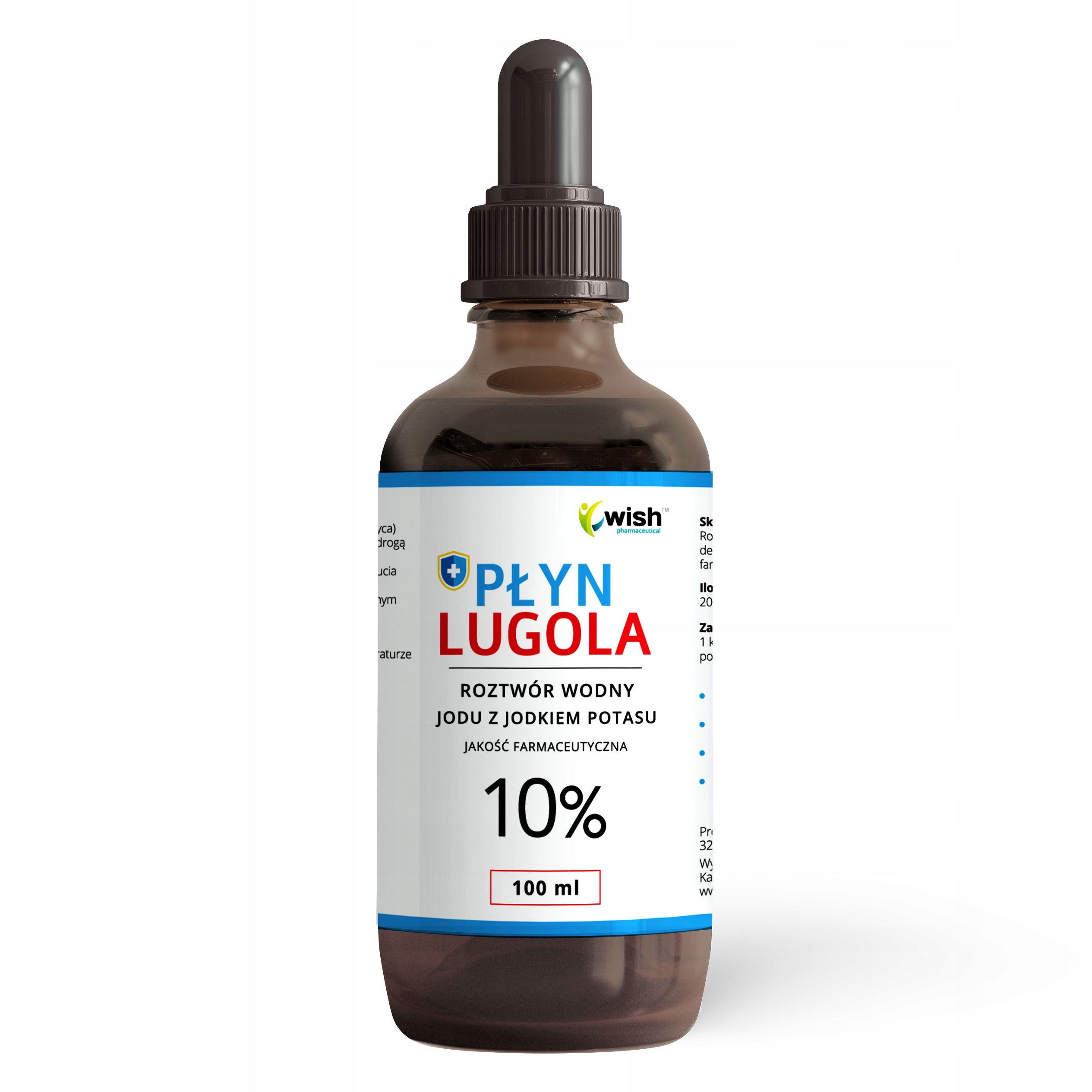 

Płyn Lugola 10% Czysty Jod jodek potasu jod 100 ml
