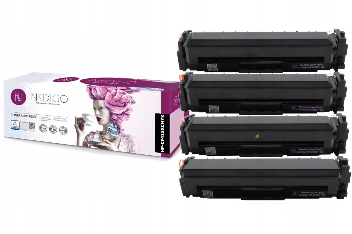 

4x Toner do Hp M454 M479 Hp W2030A Hp 415A Cmyk