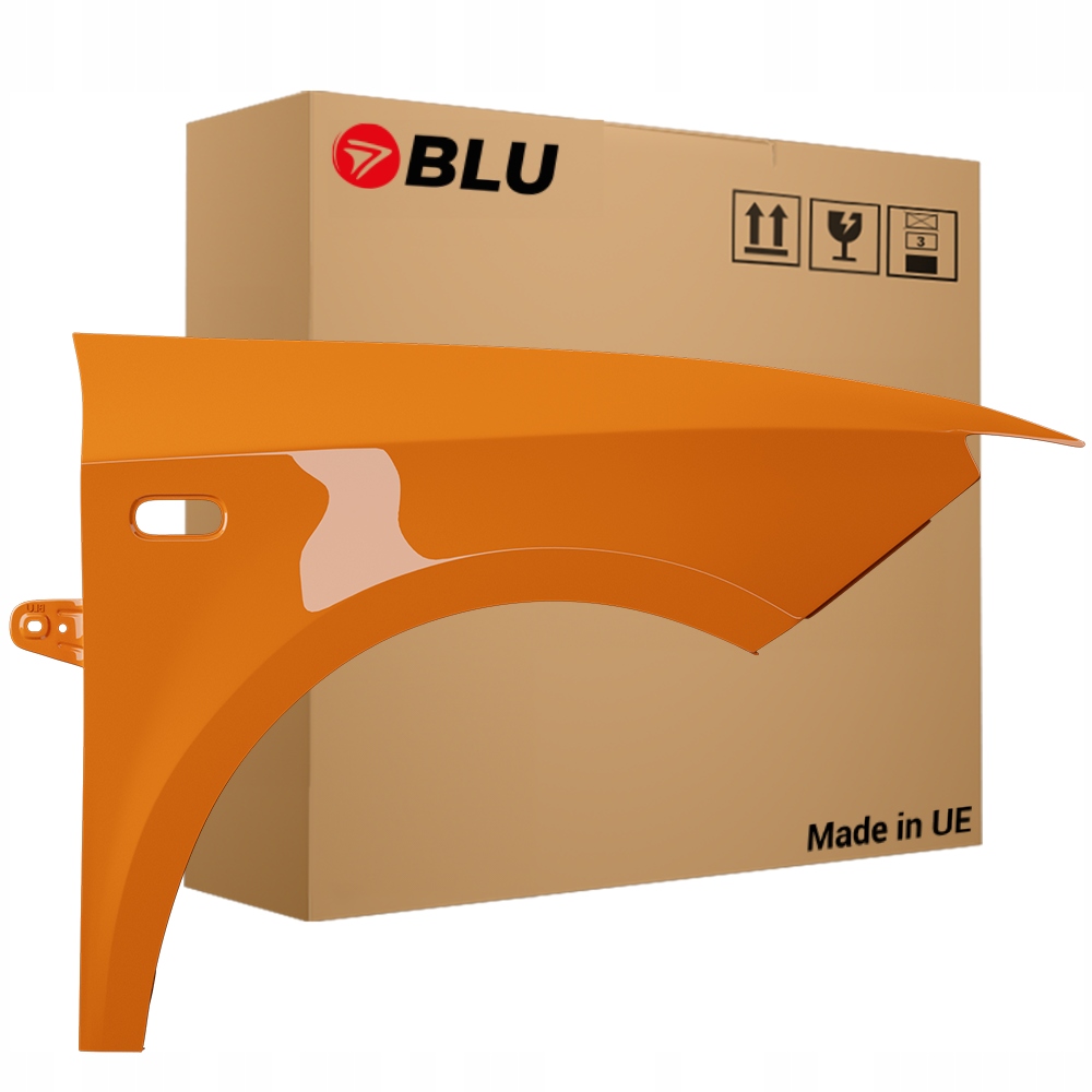 Blu Blatník Seat Ibiza IV 4 6J LP2C pravý oranžový 08-17 přední pozink
