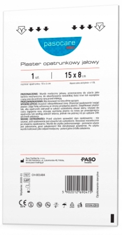 

Plaster jałowy opatrunkowy 15 x 8 cm Pasocare Med