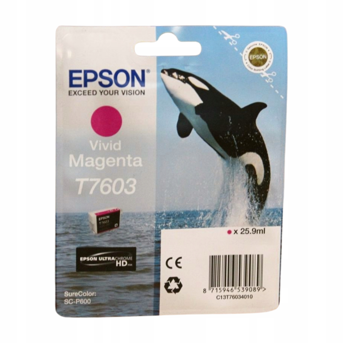 Epson T7603 C13T76034010 magenta inkoust 24 originál