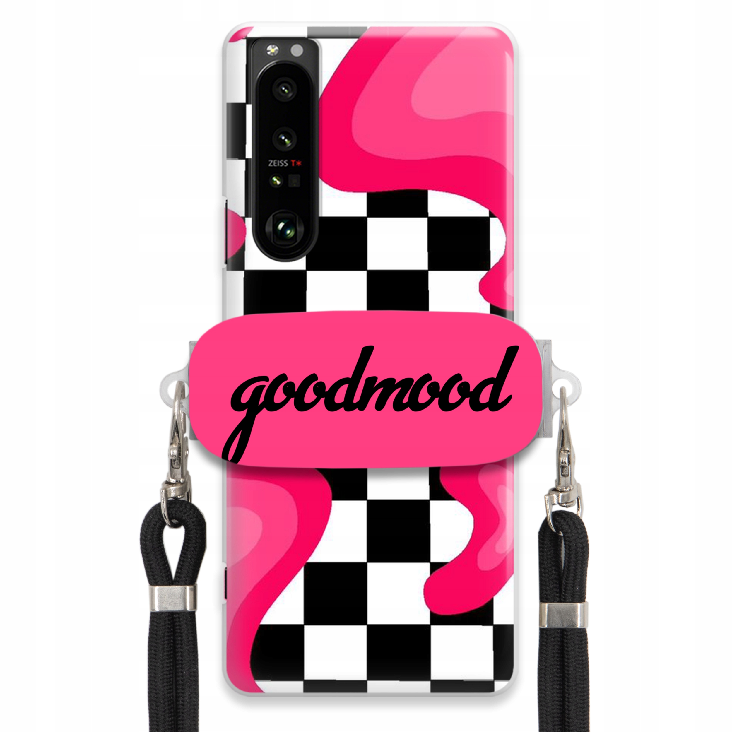 Pouzdro Pro Sony Xperia 1 III Sada Case Držák Na Vodítko Černá For Teen Splash