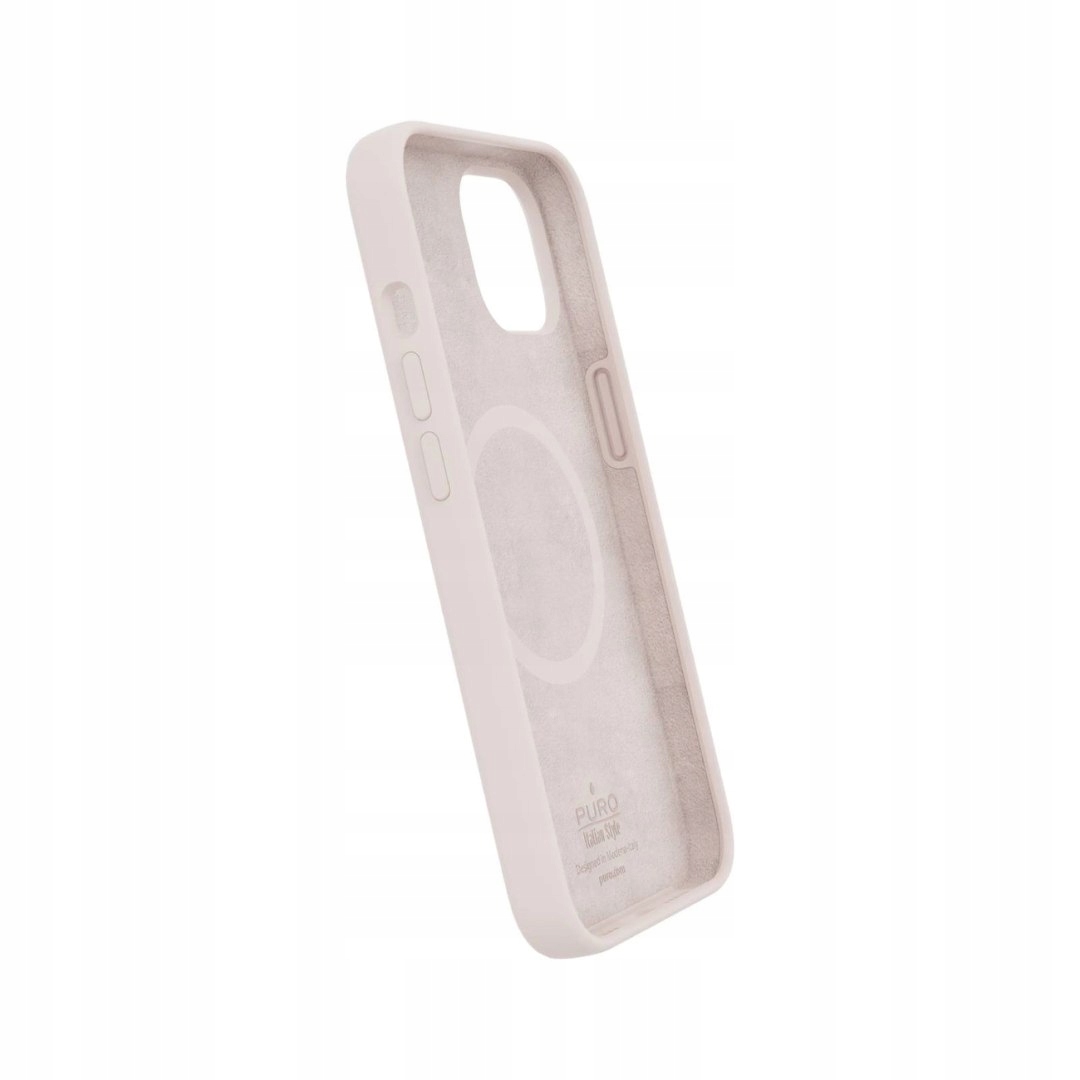Etui silikonowe Puro Icon Mag Pro MagSafe do iPhone 13 14 różowe