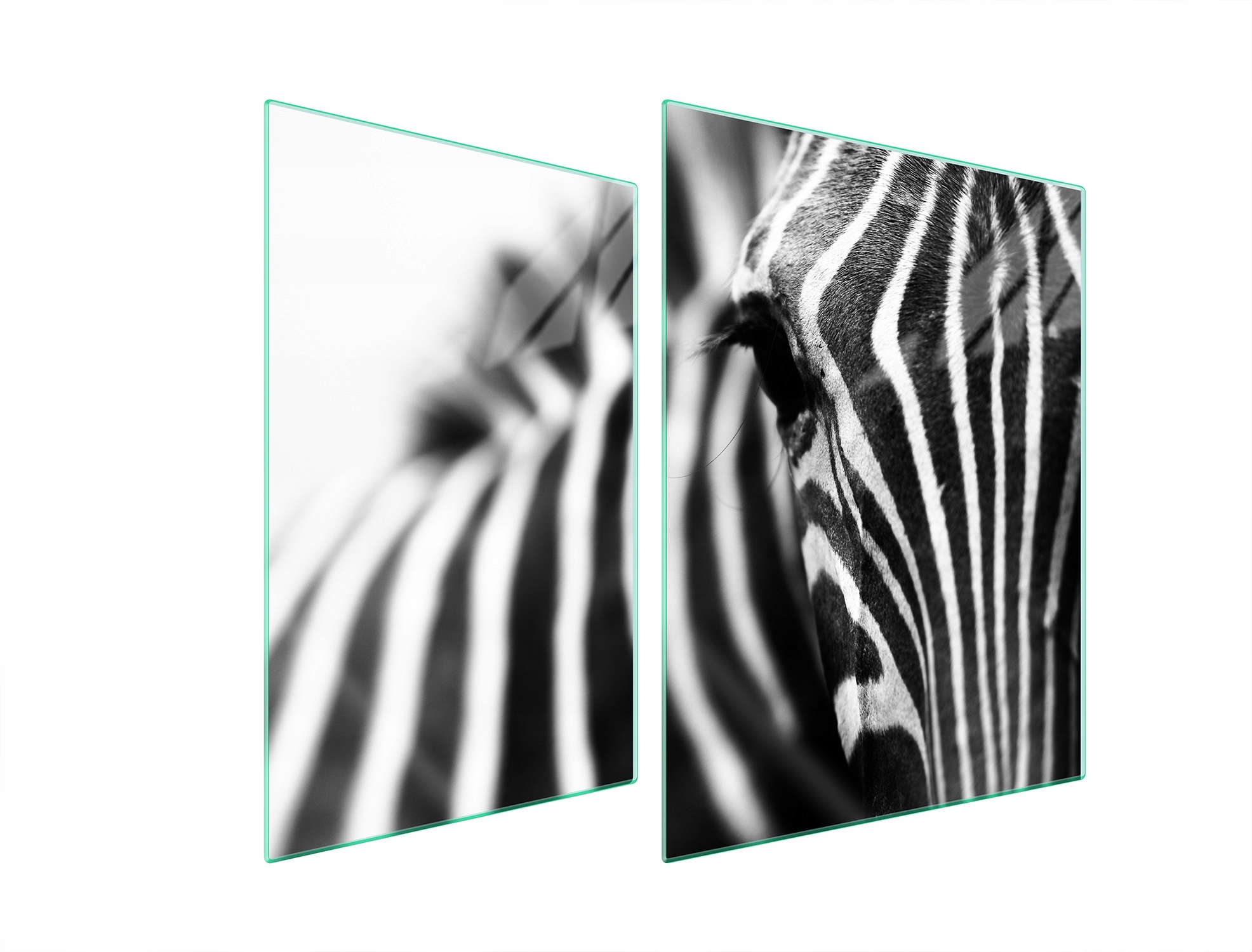 7v1 Skleněná ochranná deska na sporák 70x52 Zebra