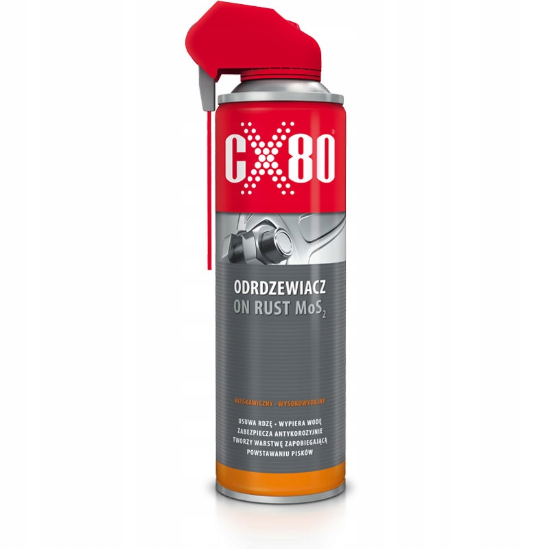 Odrdzewiacz Penetrator *wysokowydajny* CX80 On Rust MoS2 Duo Spray 500ml