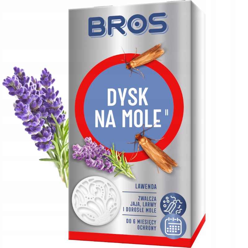

Bros Dysk Na Mole Ubraniowe Do Szafy lawenda