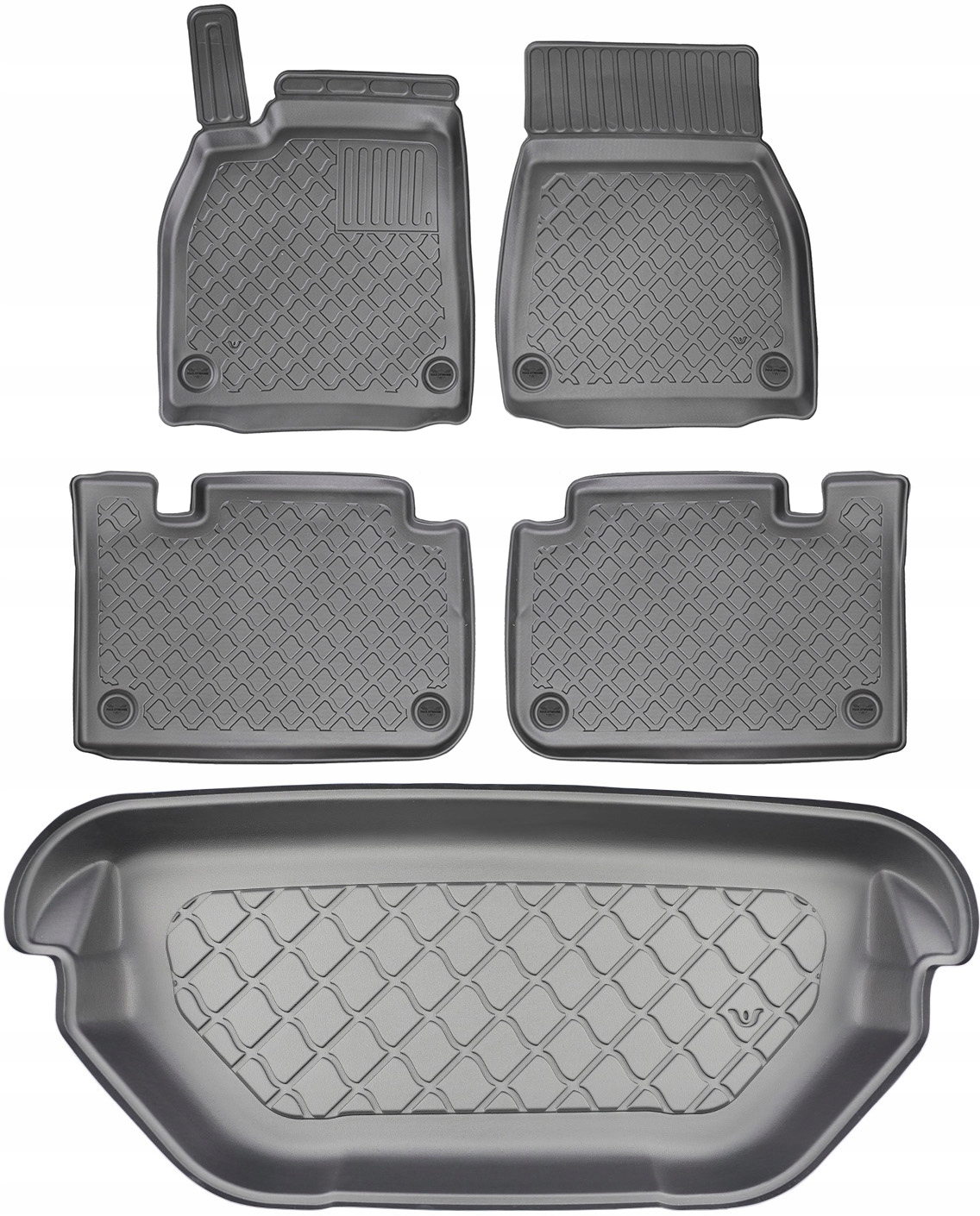 Tesla Model S Coupe 2021- (predný batožinový priestor) Sada Koberce batožinový priestor