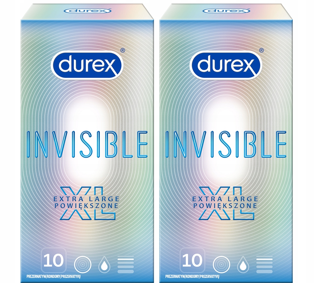 

Durex Invisible XL 20 sztuk Prezerwatywy Większe