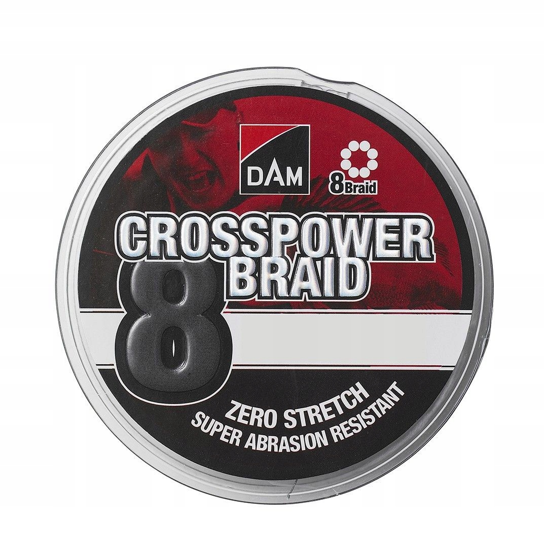 

Plecionka Dam Crosspower 8-Braid 0,22mm/150m Grey