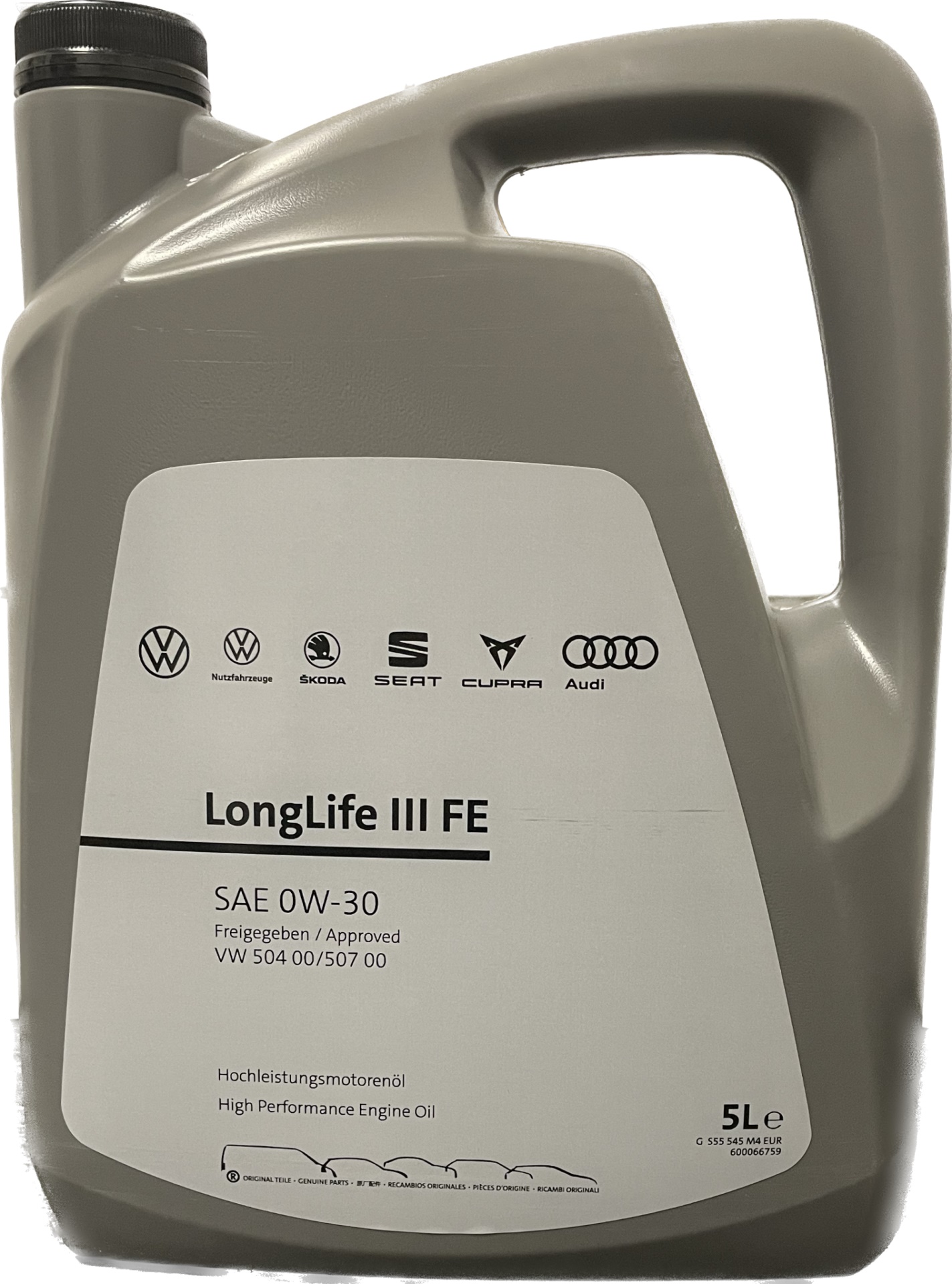 

Vw 0W30 5L. Longlife III Fe GS55545M4EUR