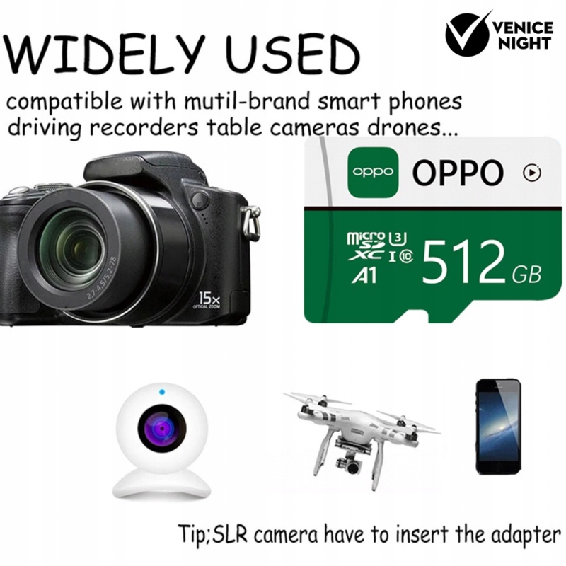 Karta microSD OPPO Memory Card 512GB Dołączony adapter nie