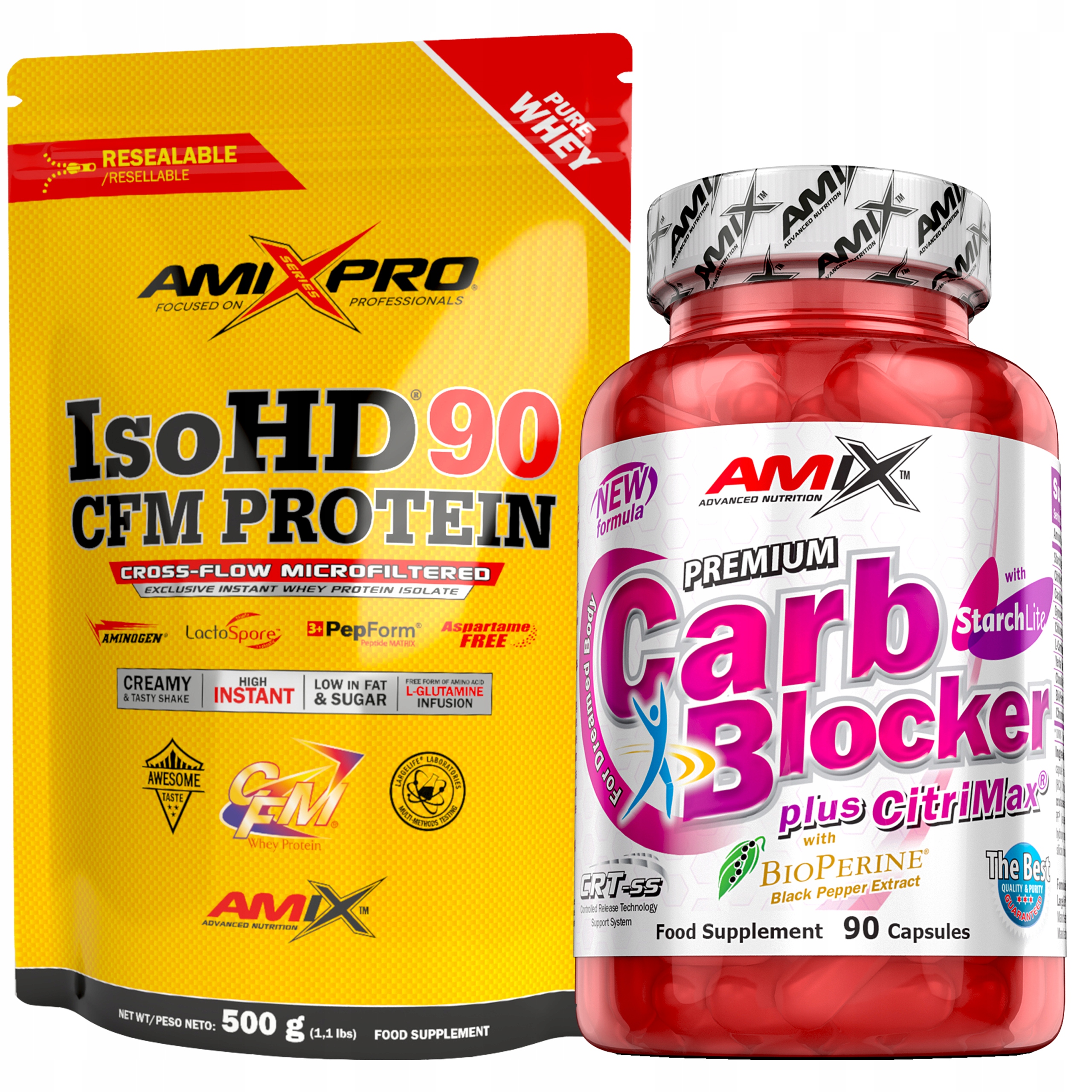 Blokátor hladu, menší chuť k jídlu – Amix Carb Blocker, proteinový koktejl Amix
