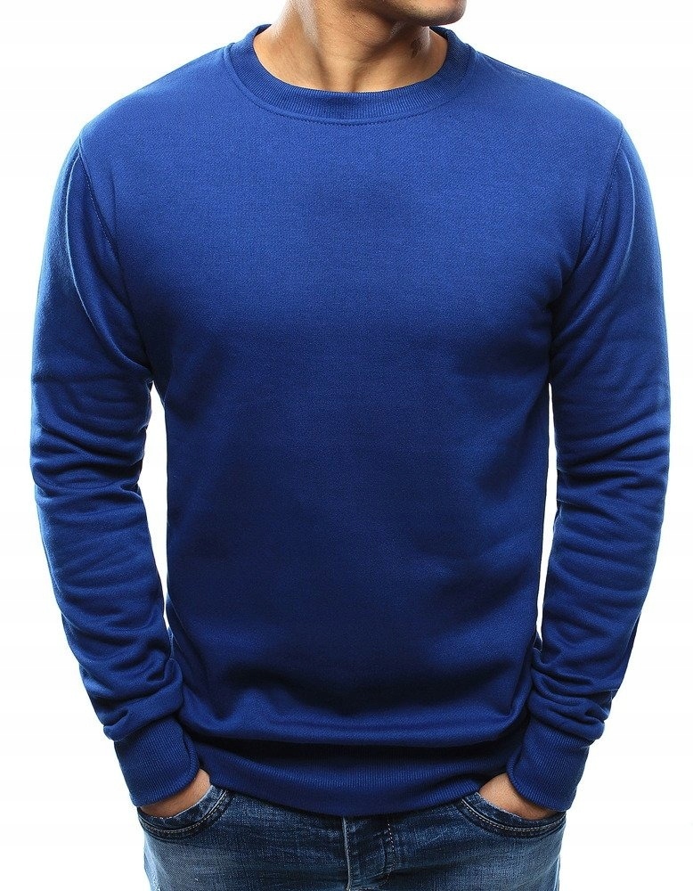 

Bluza Męska Klasyczna Niebieska bx3695 - XXL