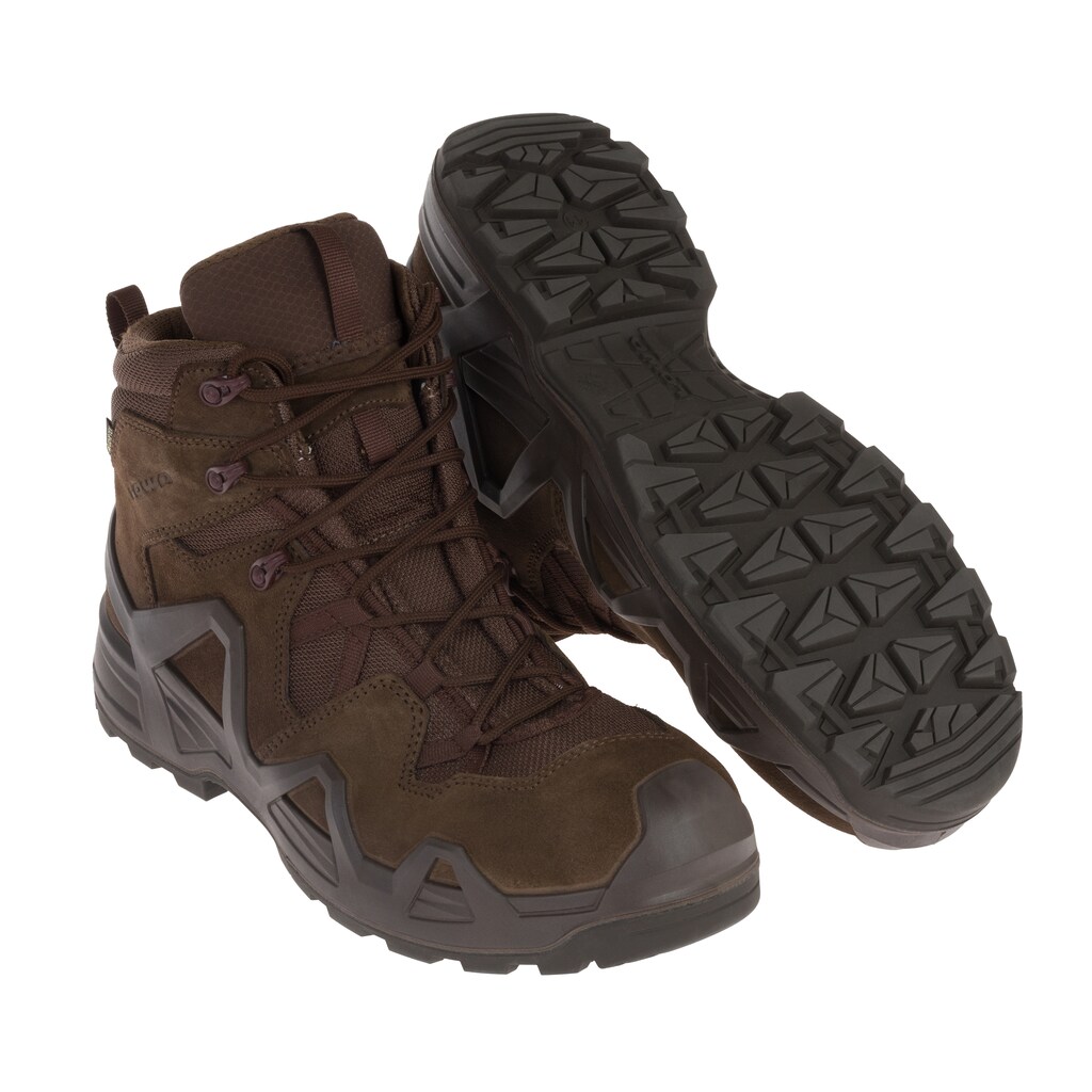 Vojenské taktické trekové boty Lowa Zephyr Gtx Wk MID Dark Brown 44