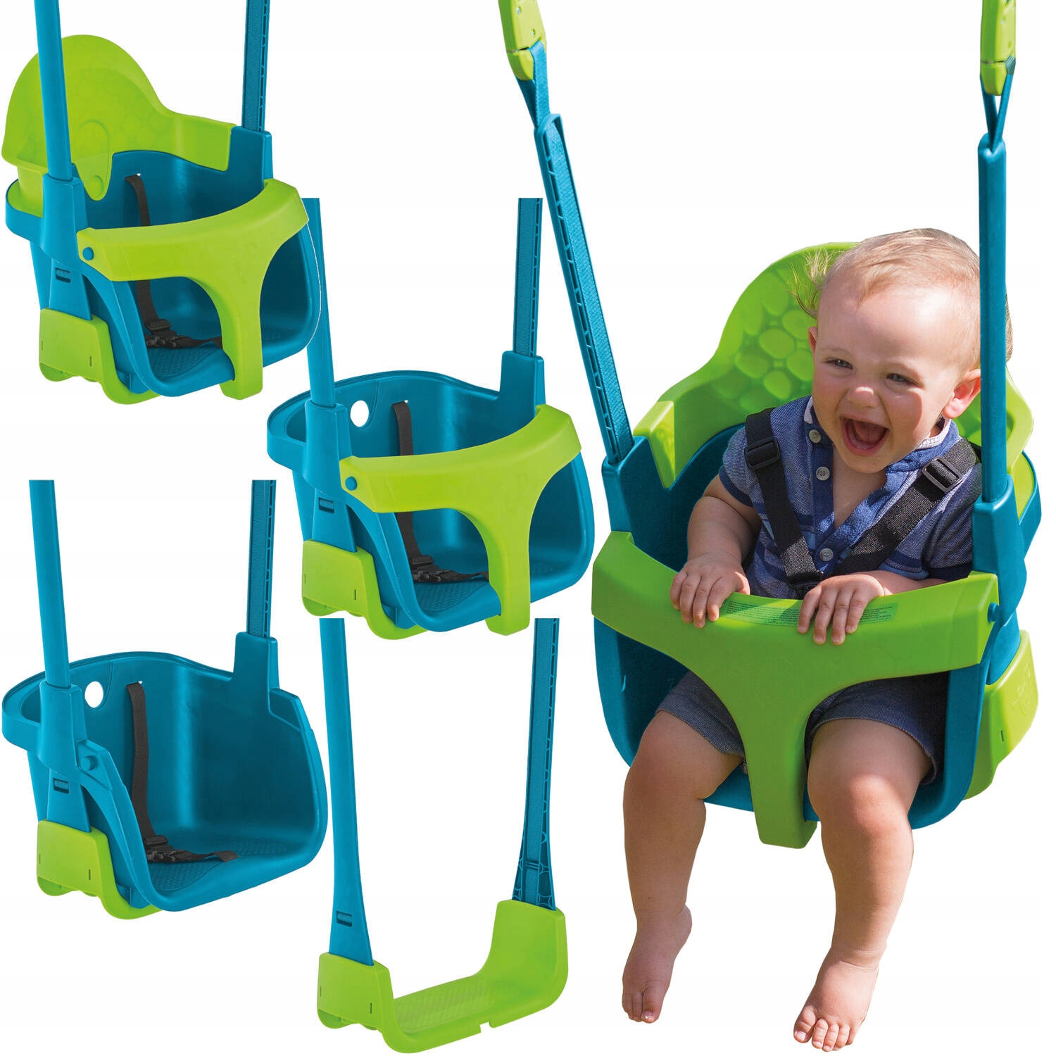 Huśtawka Kubełkowa deska 4w1 Rośnie Razem Z Dzieckiem 6m+ Tp Toys Quadpod
