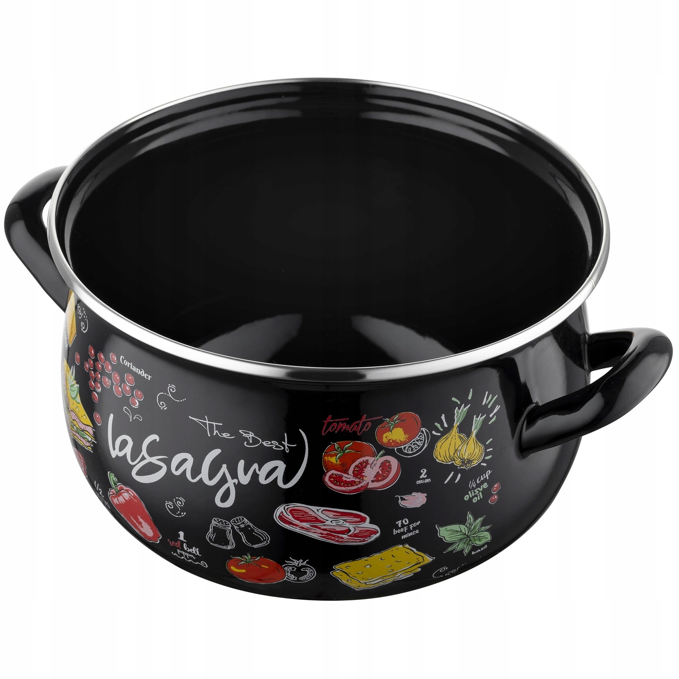 GARNEK EMALIOWANY LASAGNA 18 CM 3L EMALIA PLESZEW SZKLANA POKRYWKA Kod producenta 314483