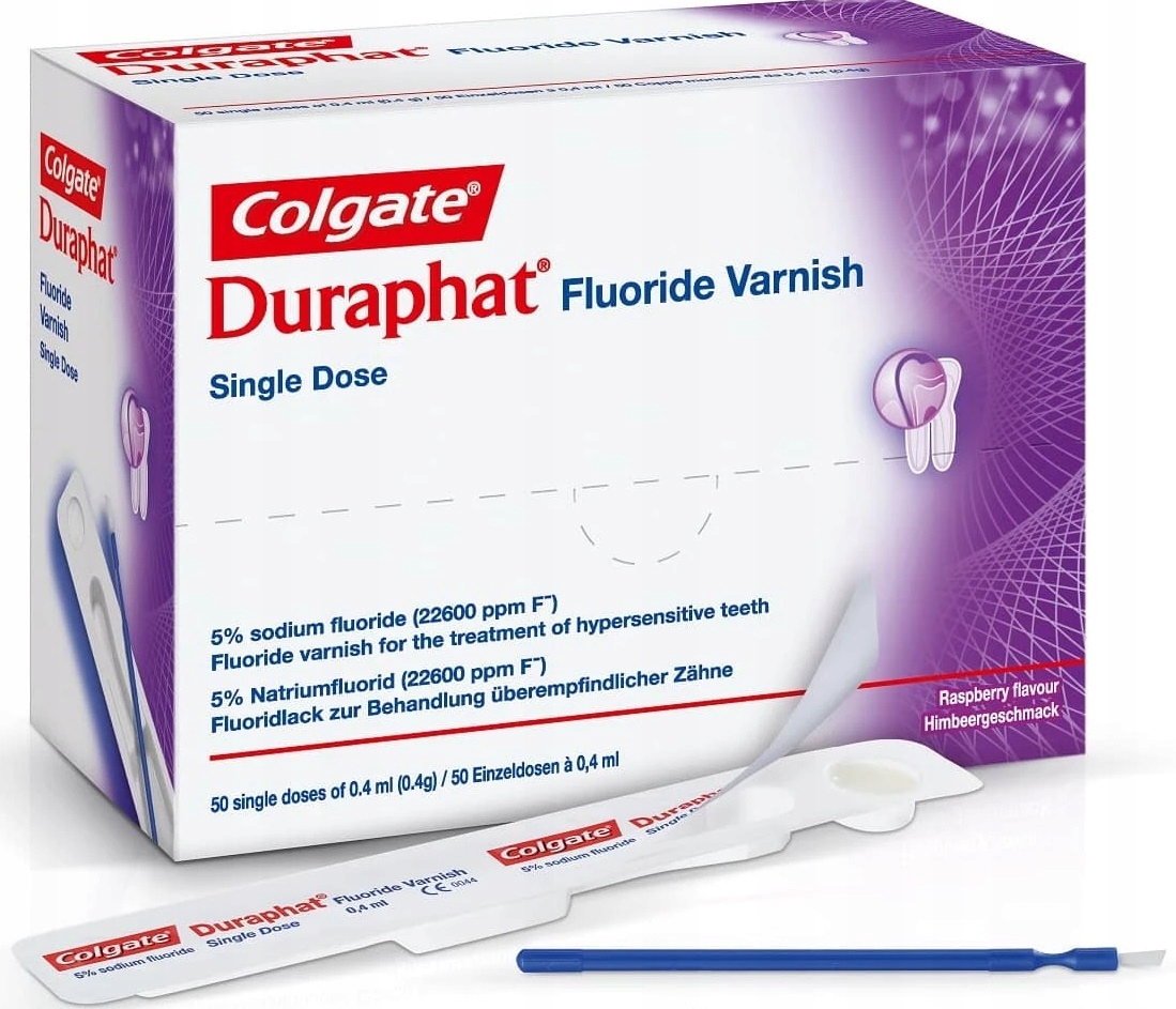 DURAPHAT FLUORIDE VARNISH NA NADWRAŻLIWOŚĆ 1 dawka 0,4ml 1szt 15103904846 Allegro.pl