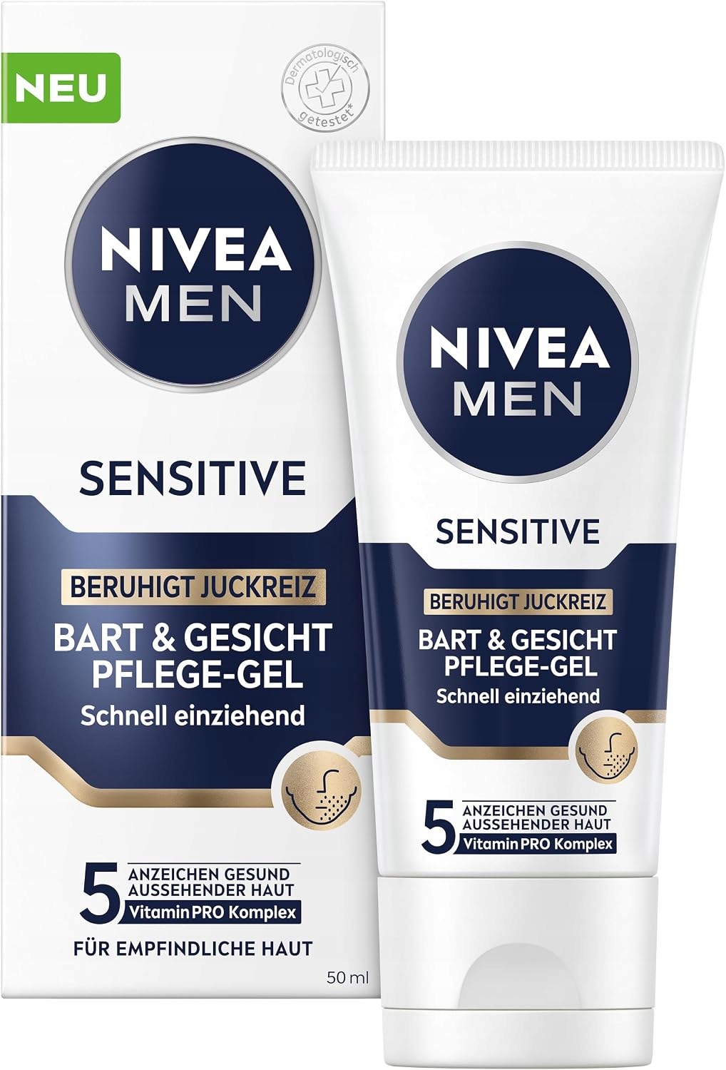 Nivea Men Sensitive Gel bez alkoholu 50 ml